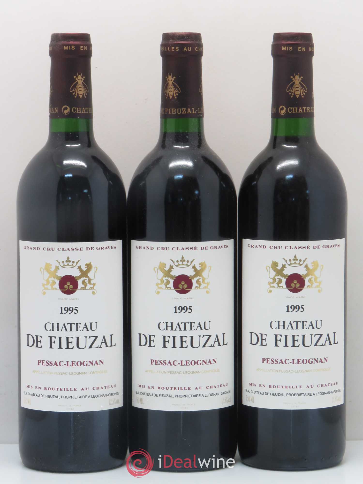Château de Fieuzal Cru Classé de Graves 1995 - Lot de 12 bouteilles - 1