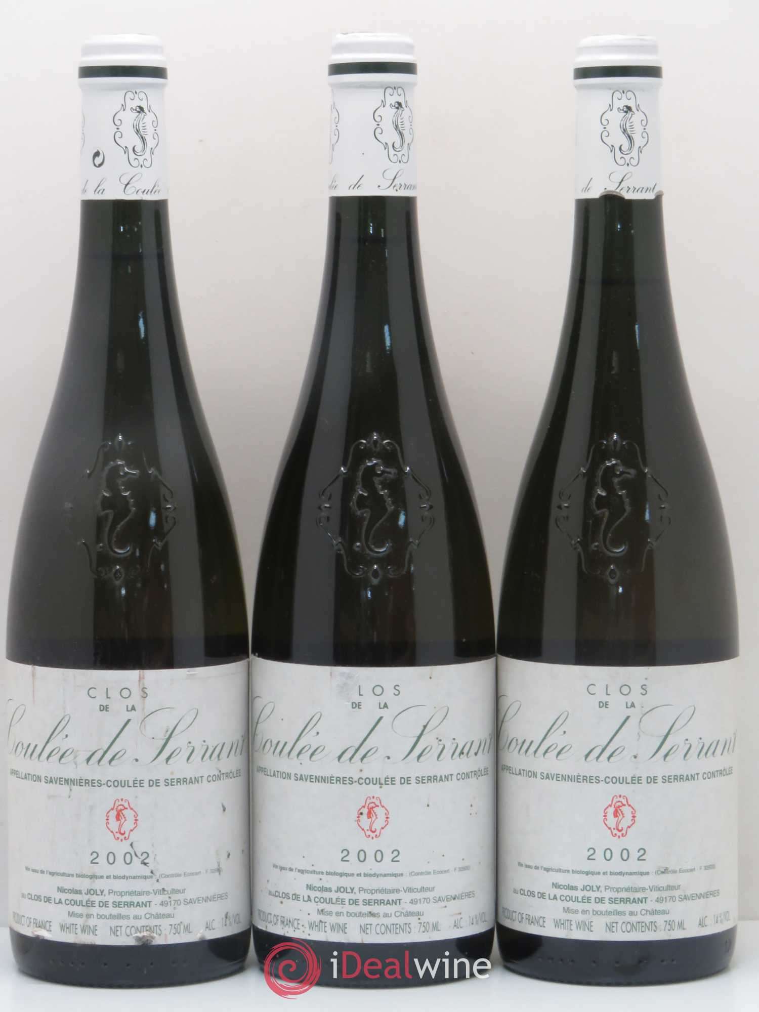 Savennières Clos de la Coulée de Serrant Vignobles de la Coulée de Serrant - Nicolas Joly 2002 - Lot de 12 bouteilles - 3