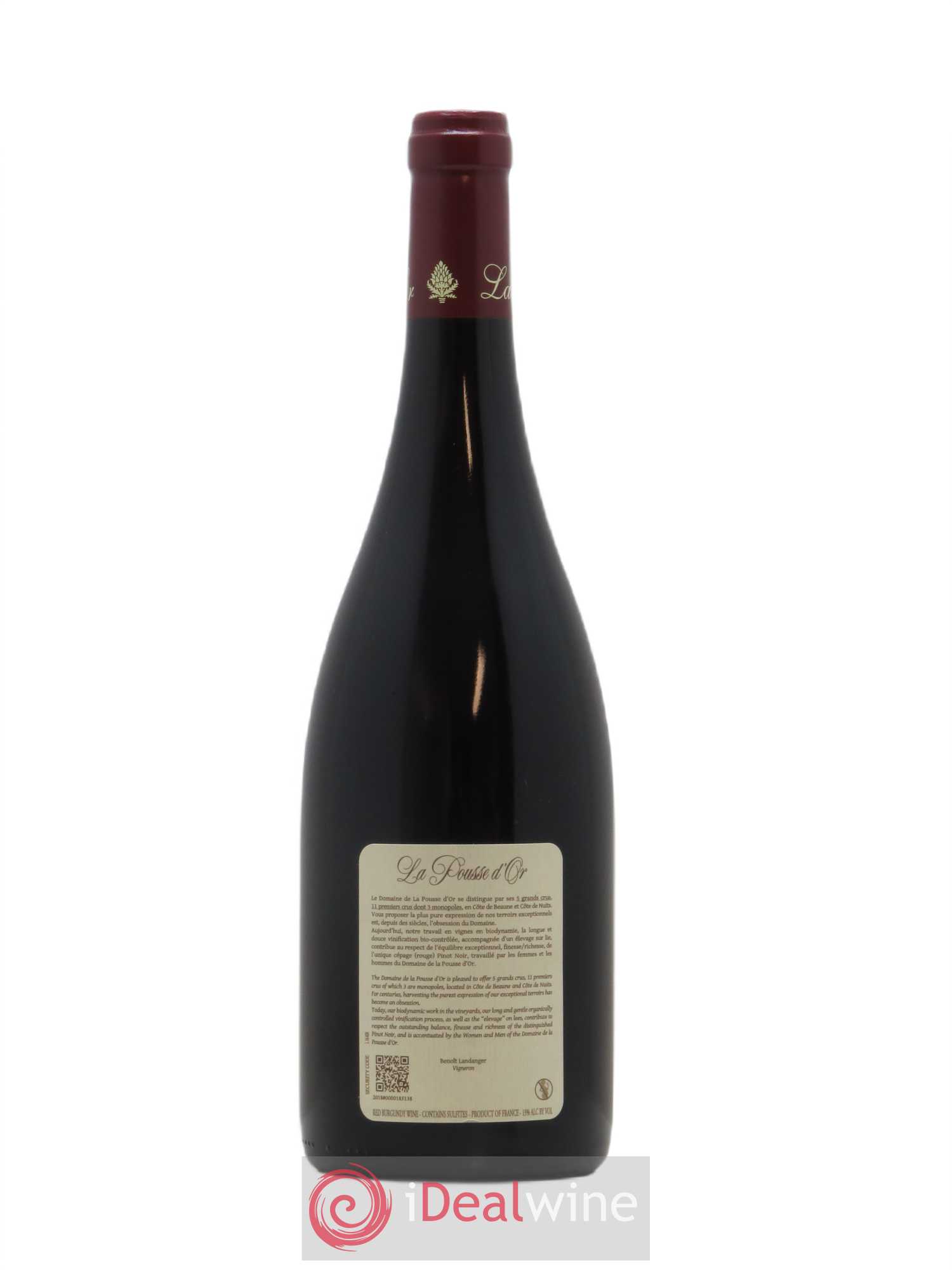 Volnay 1er Cru Clos d'Audignac La Pousse d'Or (Domaine de) 2016 - Lot de 1 bouteille - 1