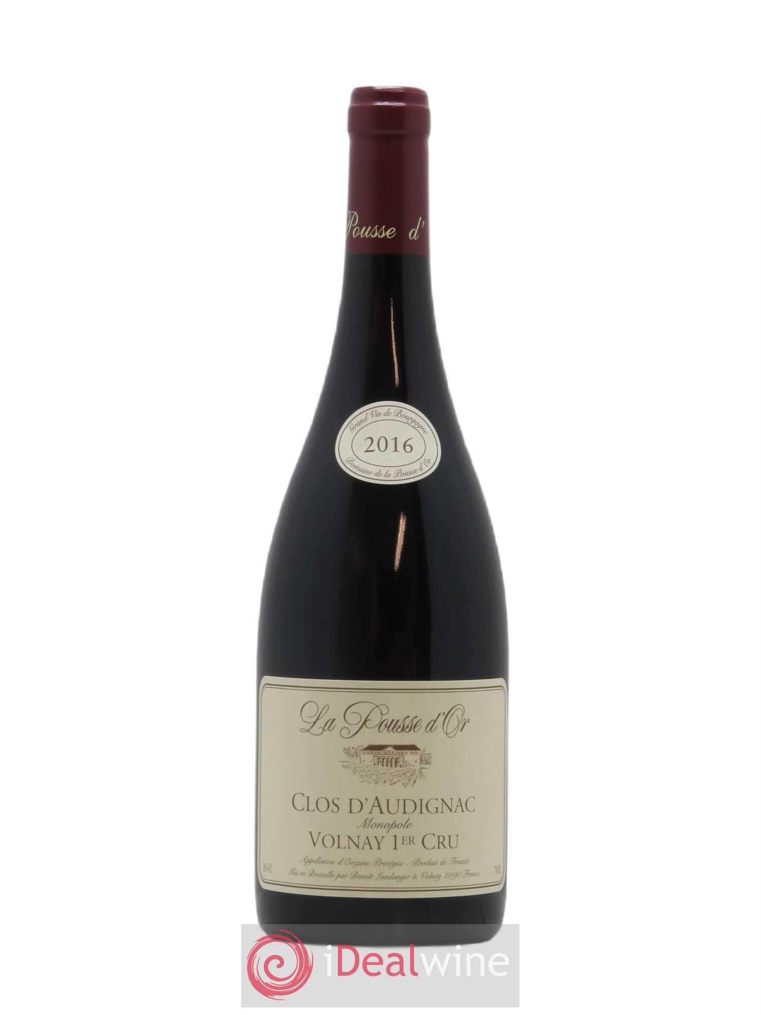 Volnay 1er Cru Clos d'Audignac La Pousse d'Or (Domaine de) 2016 - Lot de 1 bouteille - 0