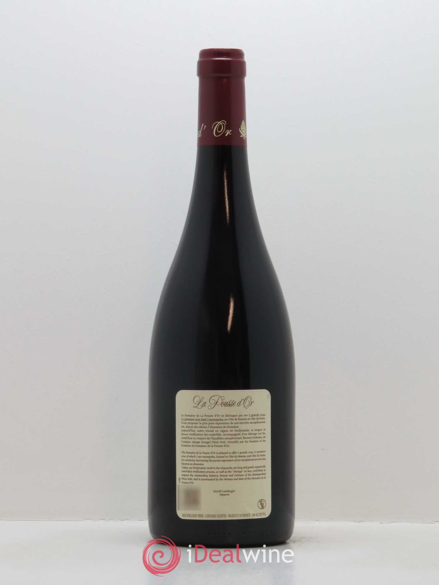 Volnay 1er Cru Clos des 60 ouvrées La Pousse d'Or (Domaine de) 2016 - Lot de 1 bouteille - 1