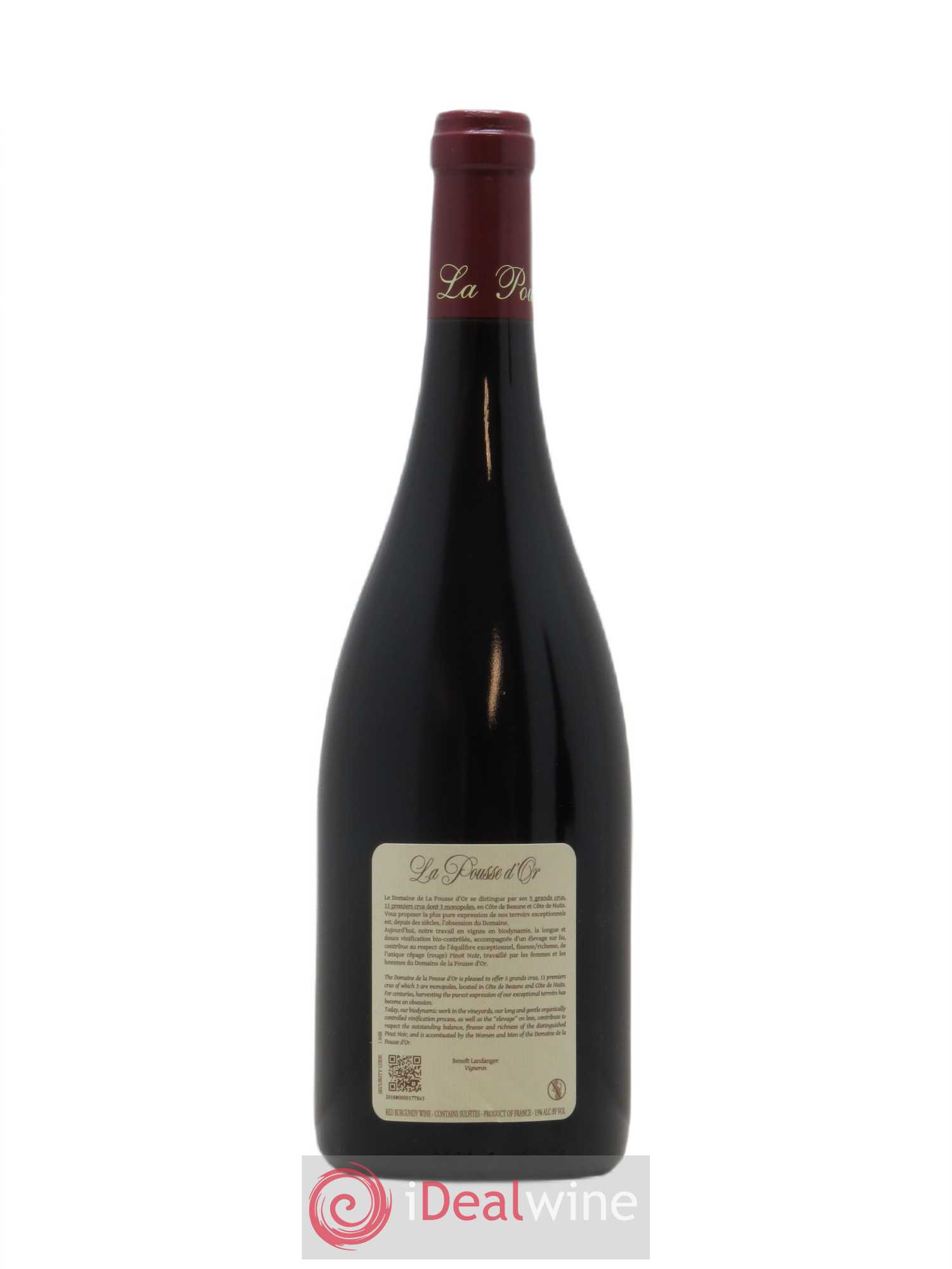 Volnay 1er Cru Les Caillerets La Pousse d'Or (Domaine de) 2016 - Lot de 1 bouteille - 1