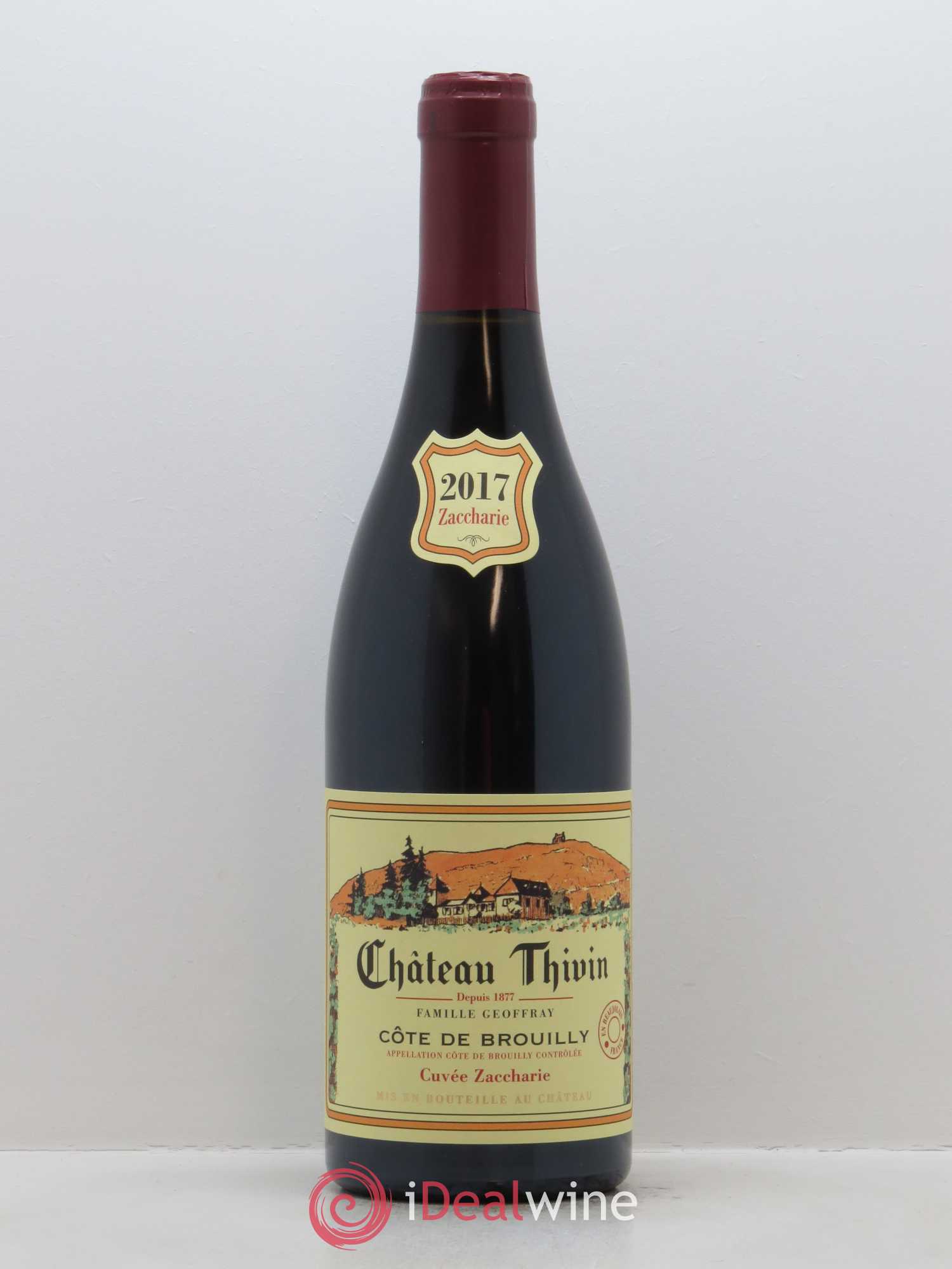 Côte de Brouilly Cuvée Zaccharie Château Thivin 2017 - Lot de 1 bouteille - 0