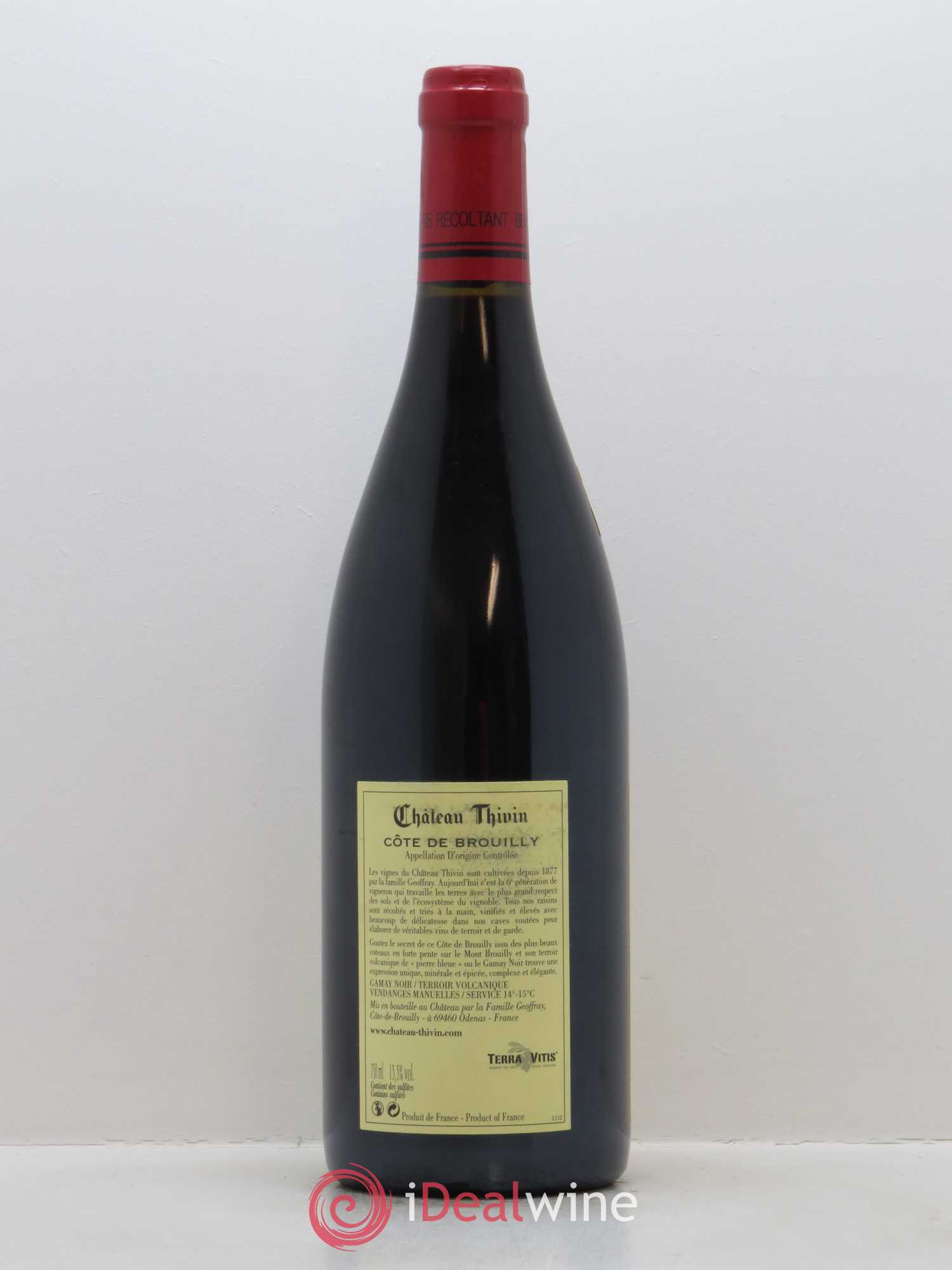 Côte de Brouilly Les 7 Vignes Château Thivin 2017 - Lot de 1 bouteille - 1