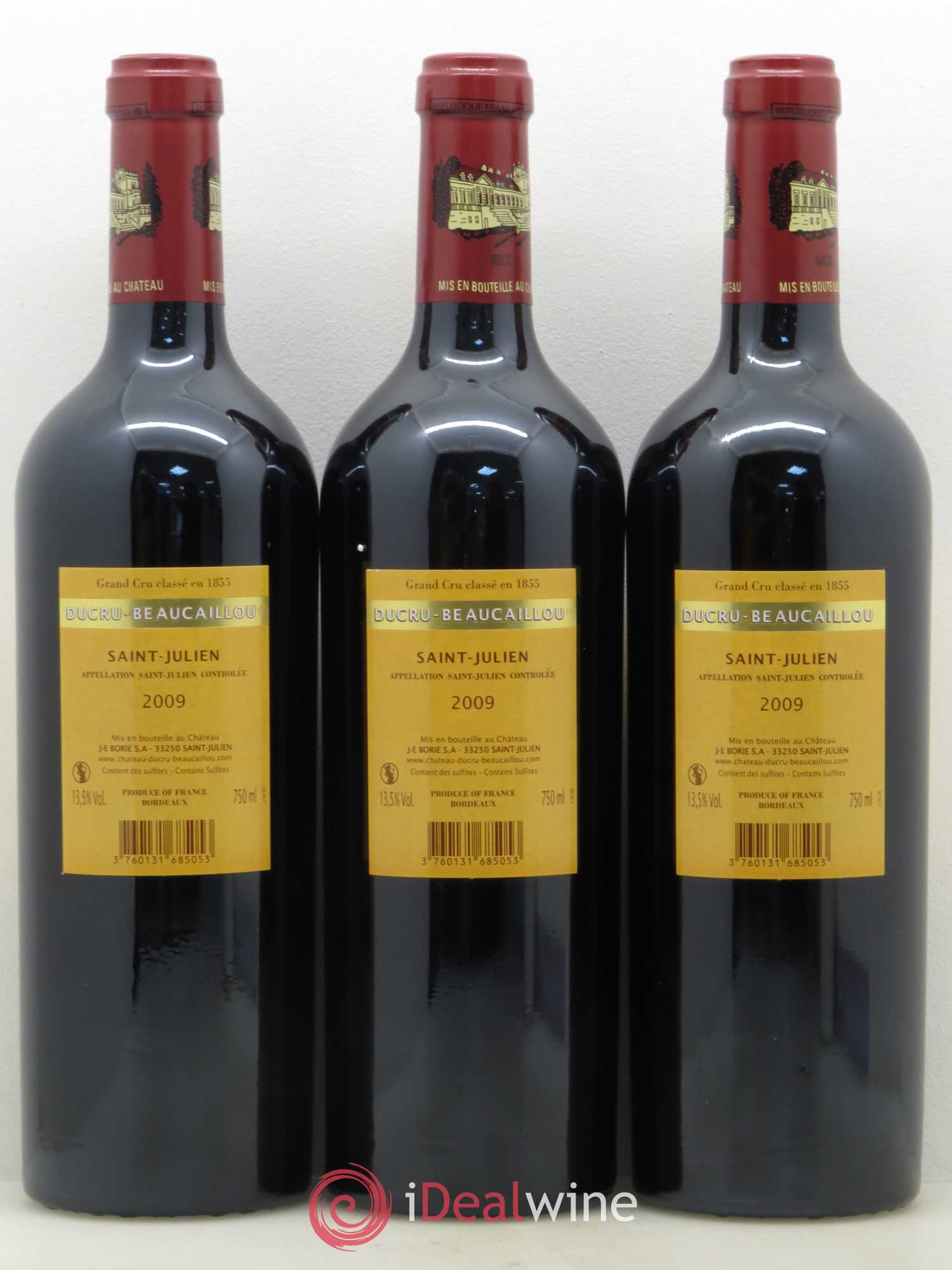 Château Ducru Beaucaillou 2ème Grand Cru Classé 2009 - Lot de 3 bouteilles - 1