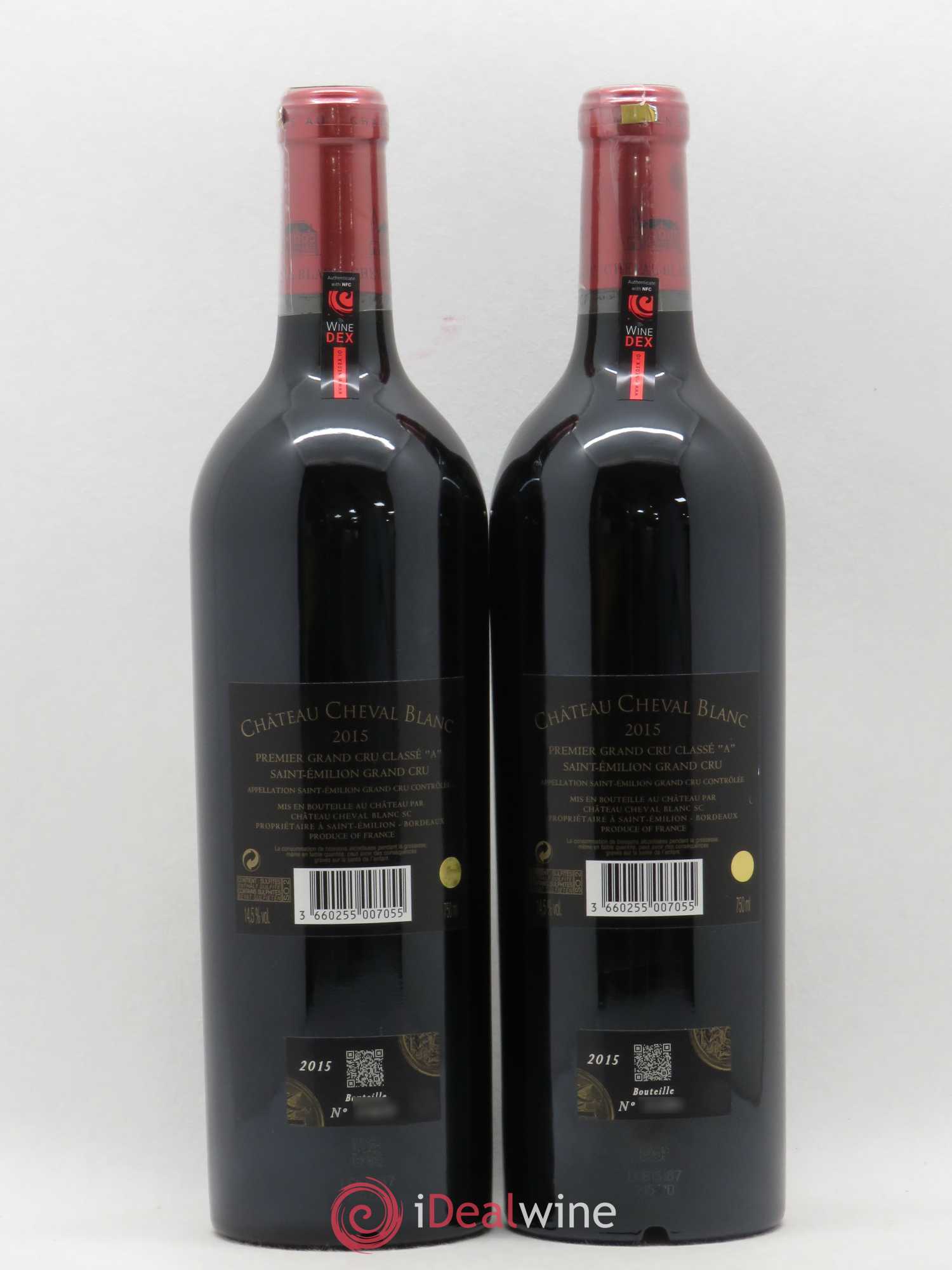 Château Cheval Blanc 1er Grand Cru Classé A 2015 - Lot de 2 bouteilles - 1