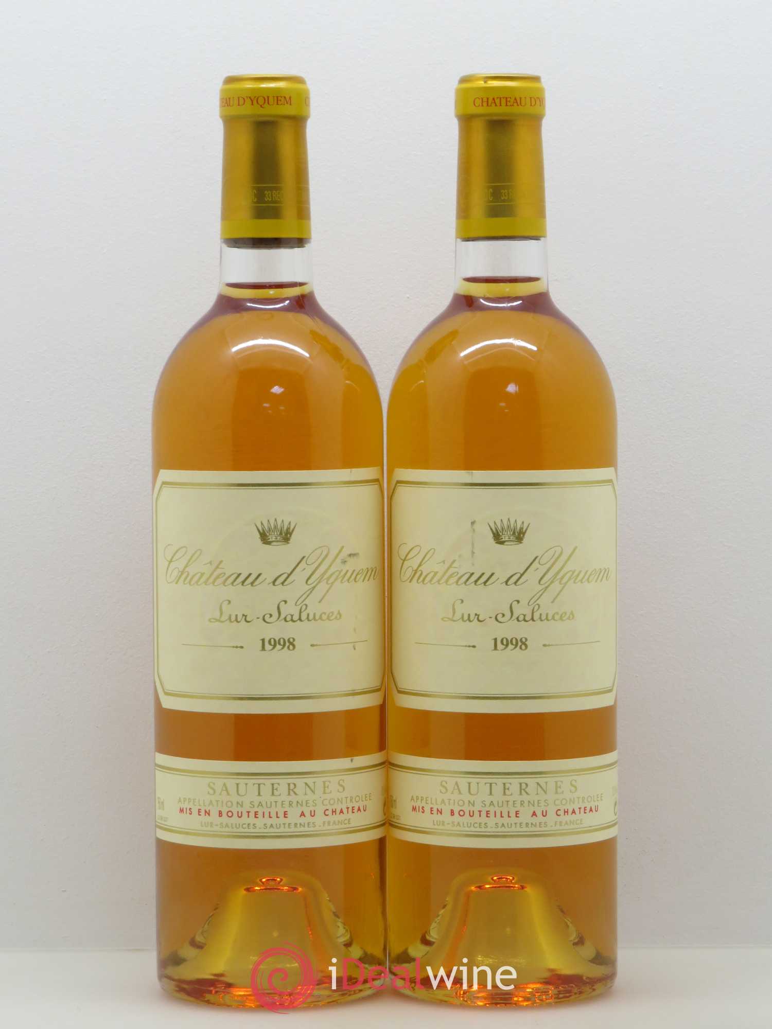 Château d' Yquem 1er Cru Classé Supérieur 1998 - Lotto di 2 bottiglie - 0