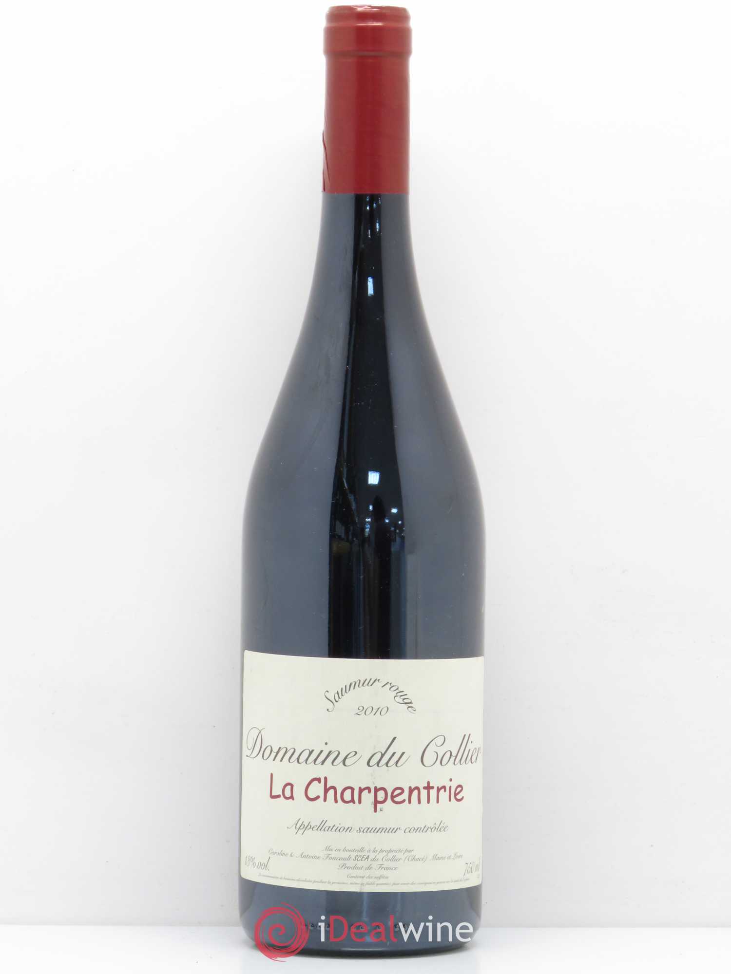 Saumur La Charpentrie Domaine du Collier 2010 - Lot de 1 bouteille - 0