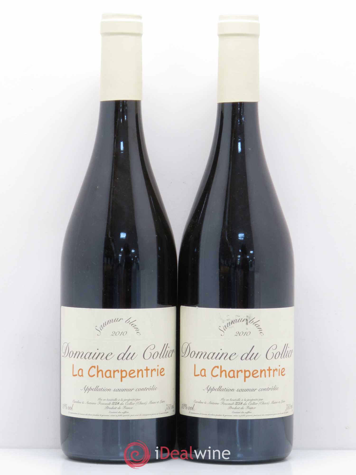 Saumur La Charpentrie Domaine du Collier 2010 - Lot de 2 bouteilles - 0