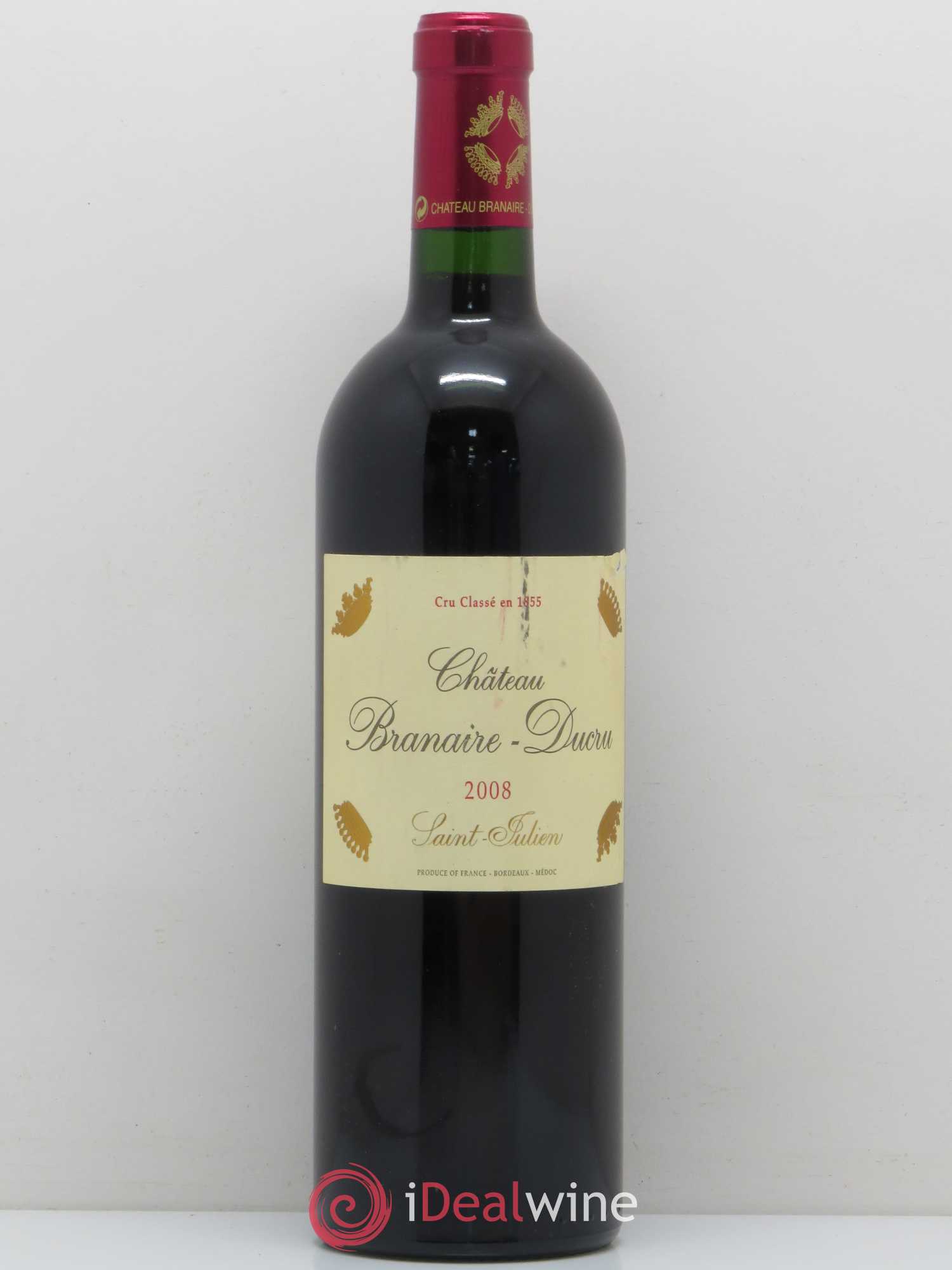 Château Branaire Ducru 4ème Grand Cru Classé 2008 - Lot de 1 bouteille - 0