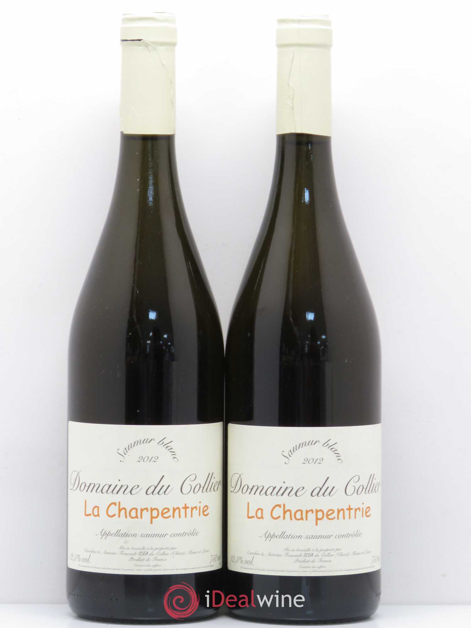 Saumur La Charpentrie Domaine du Collier 2012 - Lot de 2 bouteilles - 0