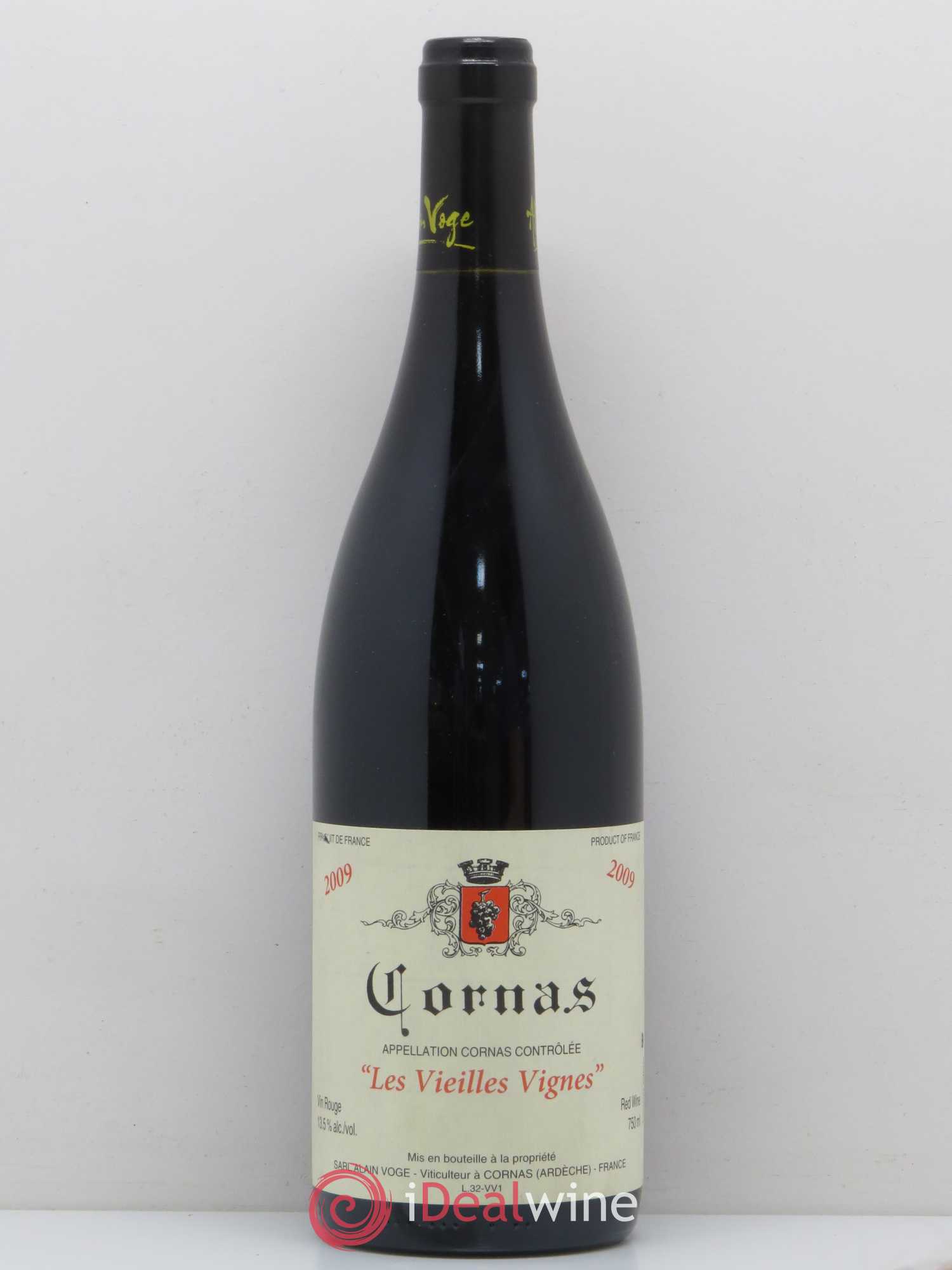 Cornas Les Vieilles Vignes Alain Voge (Domaine) 2009 - Lot de 1 bouteille - 0