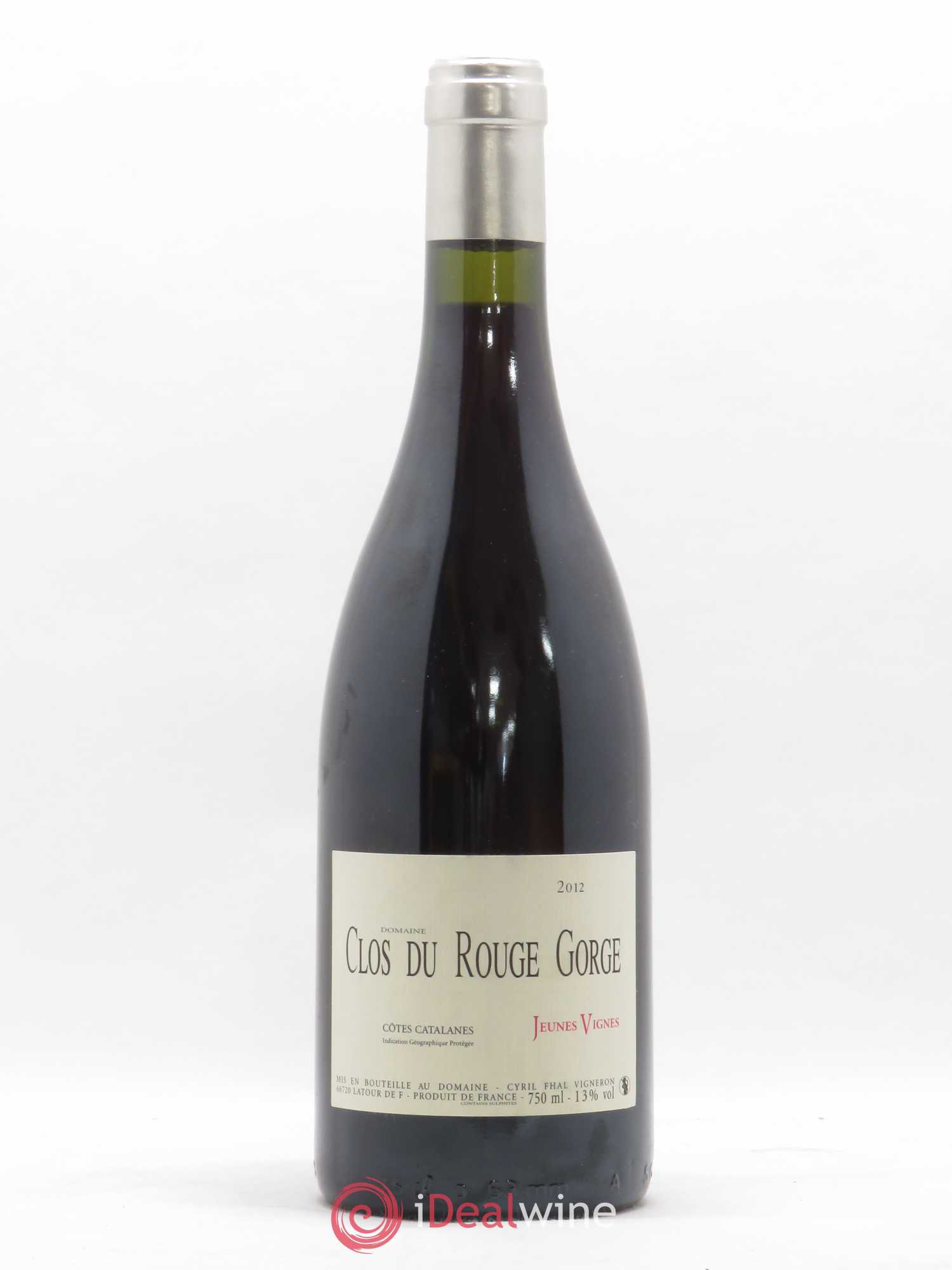 Côtes Catalanes (VDP des Côtes Catalanes) Clos du Rouge Gorge Jeunes Vignes Cyril Fhal 2012 - Lot de 1 bouteille - 0