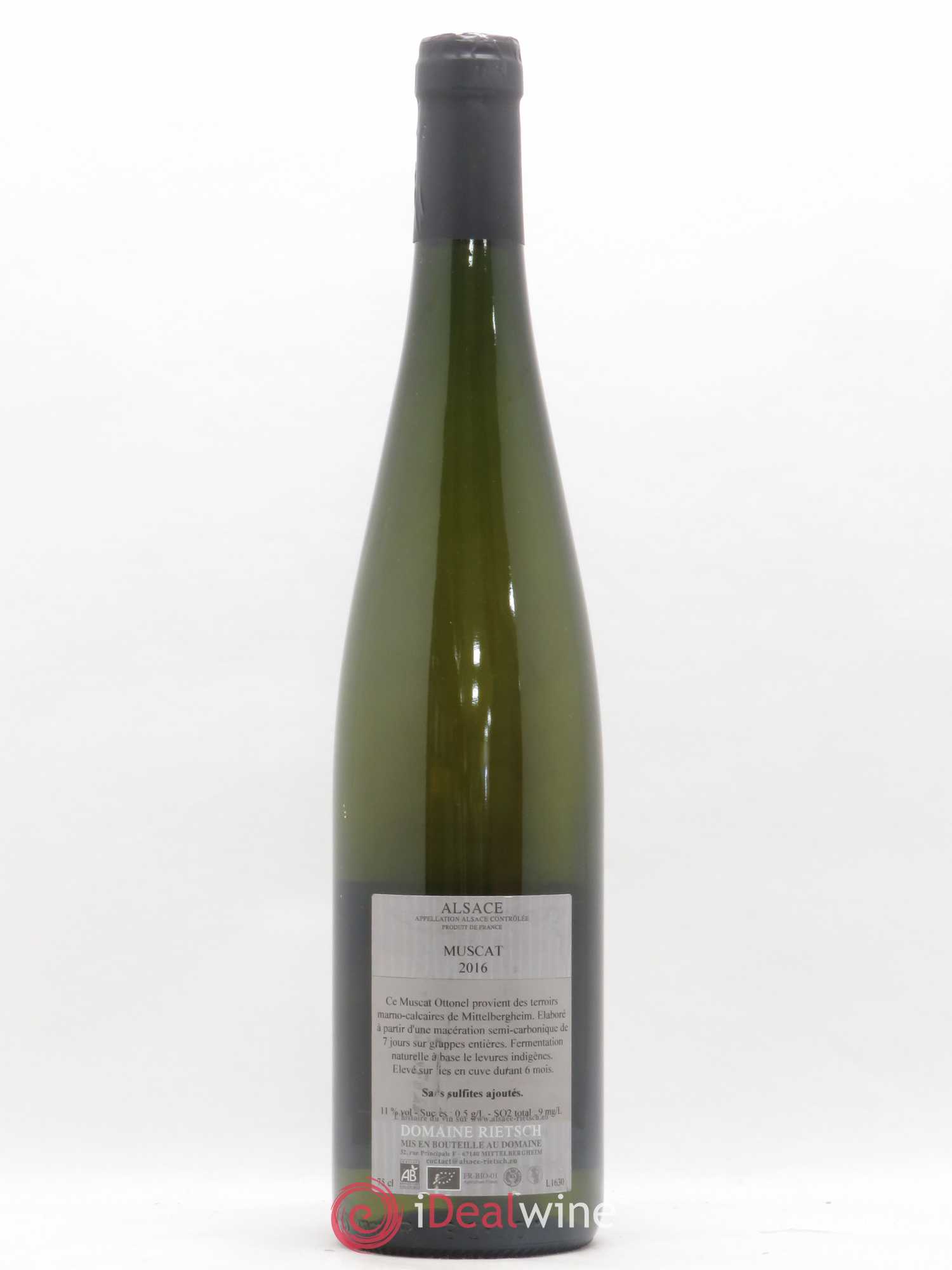 Alsace Murmure Jean Pierre Rietsch 2016 - Lot de 1 bouteille - 1