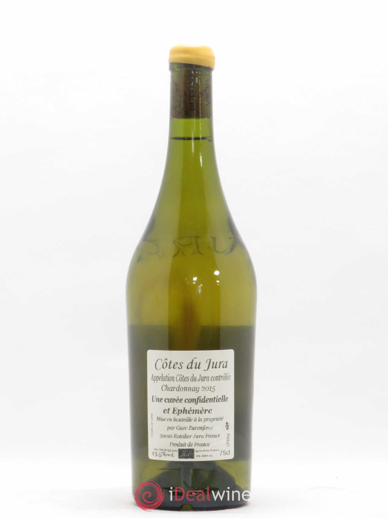 Côtes du Jura Chardonnay Ephemere Buronfosse 2015 - Posten von 1 Flasche - 1