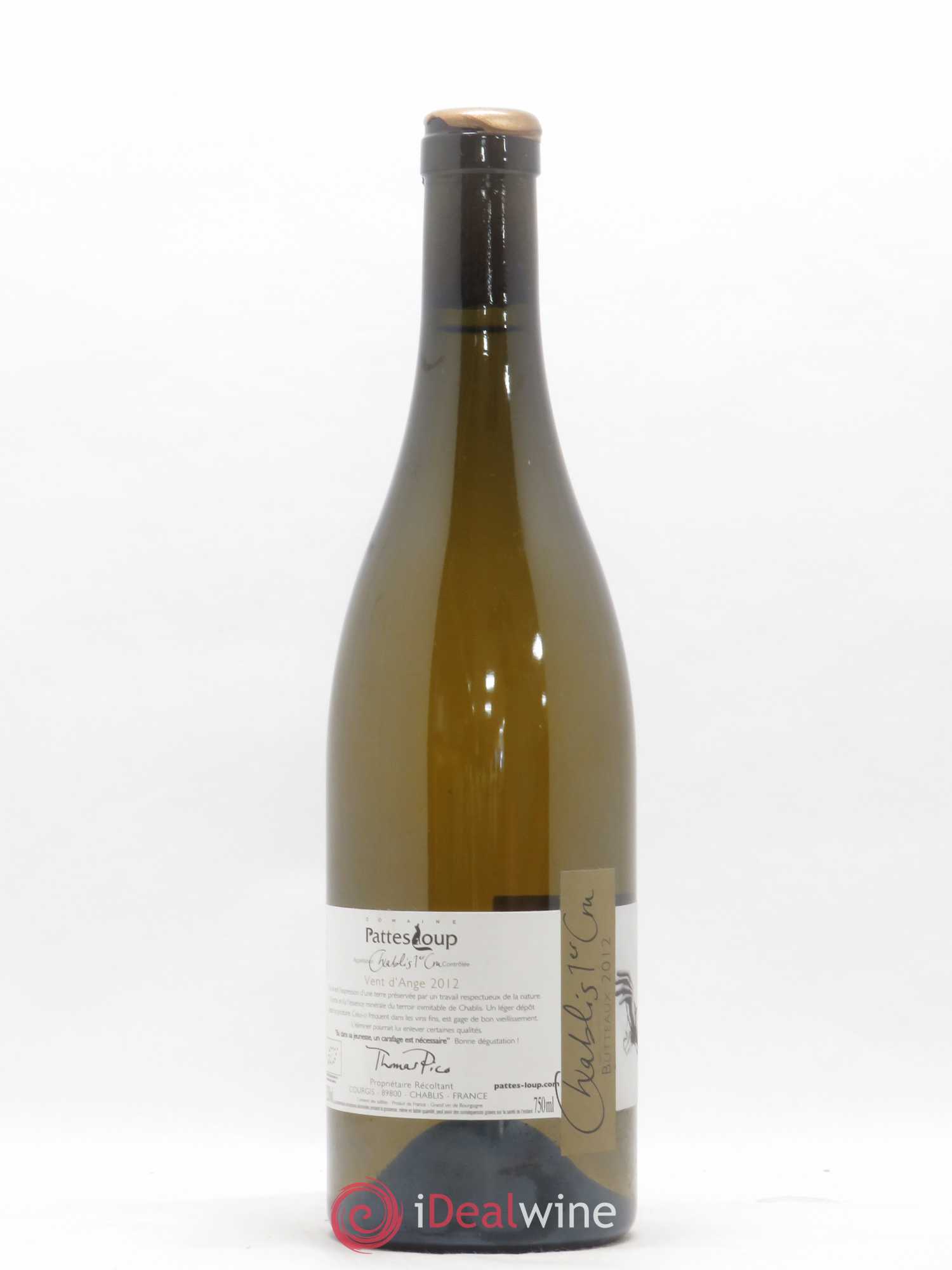 Chablis Vent d'Ange Pattes Loup (Domaine) 2012 - Lot de 1 bouteille - 0