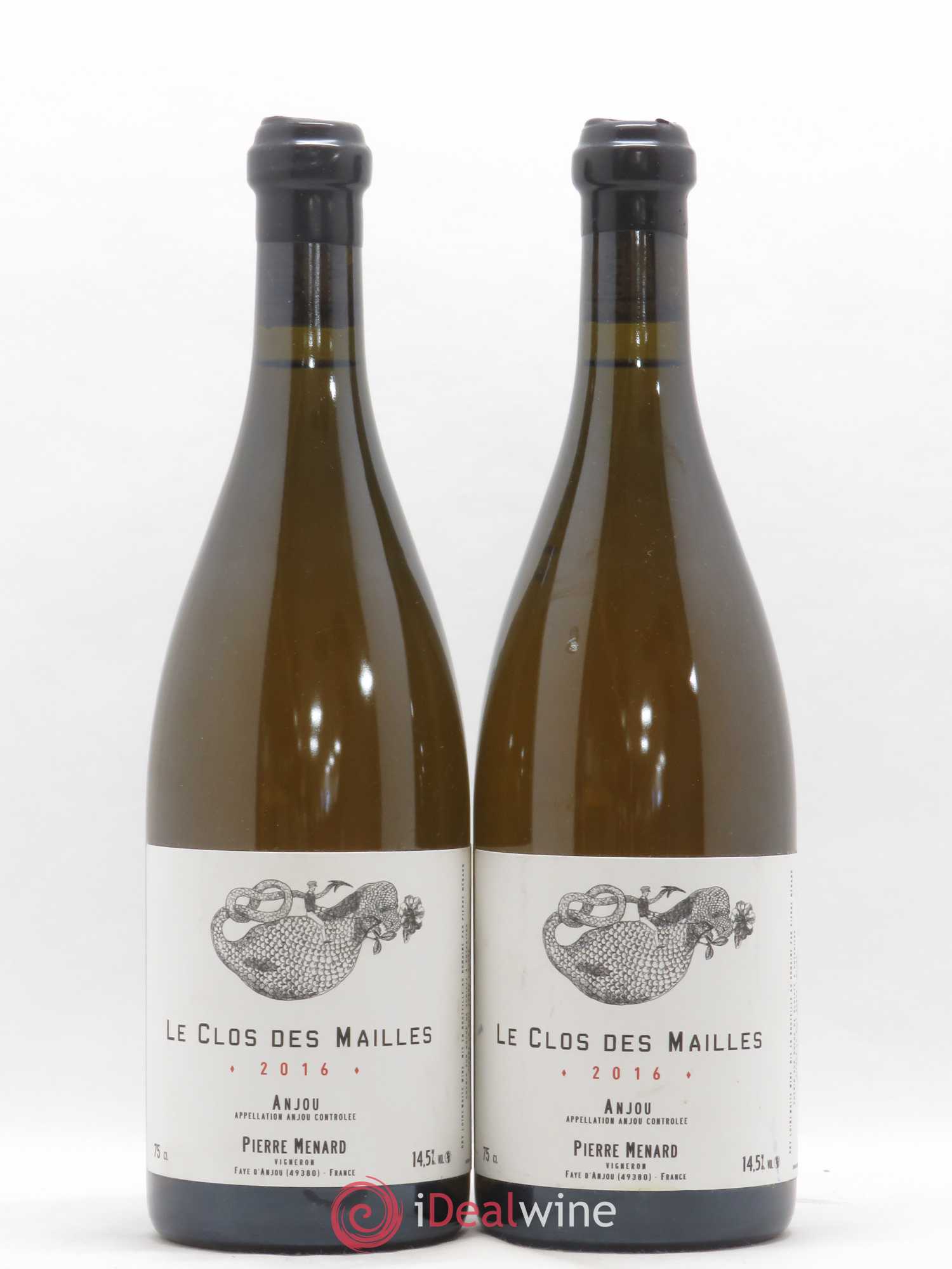 Anjou Le clos des Mailles Pierre Ménard 2016 - Posten von 2 Flaschen - 0