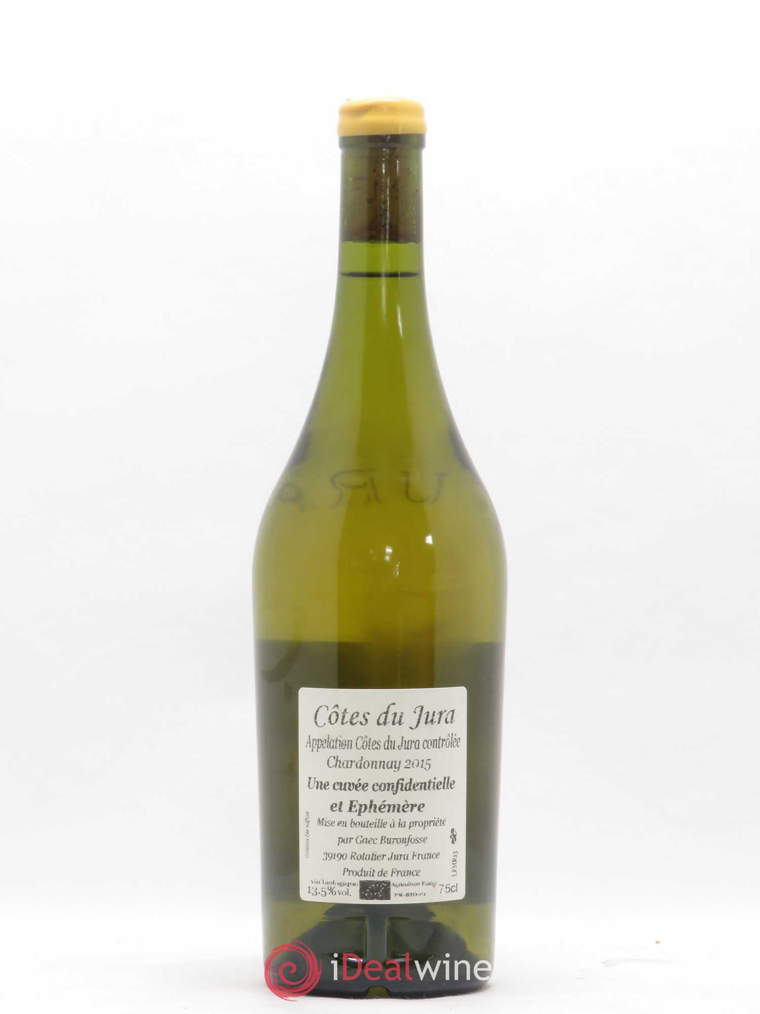 Côtes du Jura Chardonnay Ephemere Buronfosse 2015 - Posten von 1 Flasche - 1