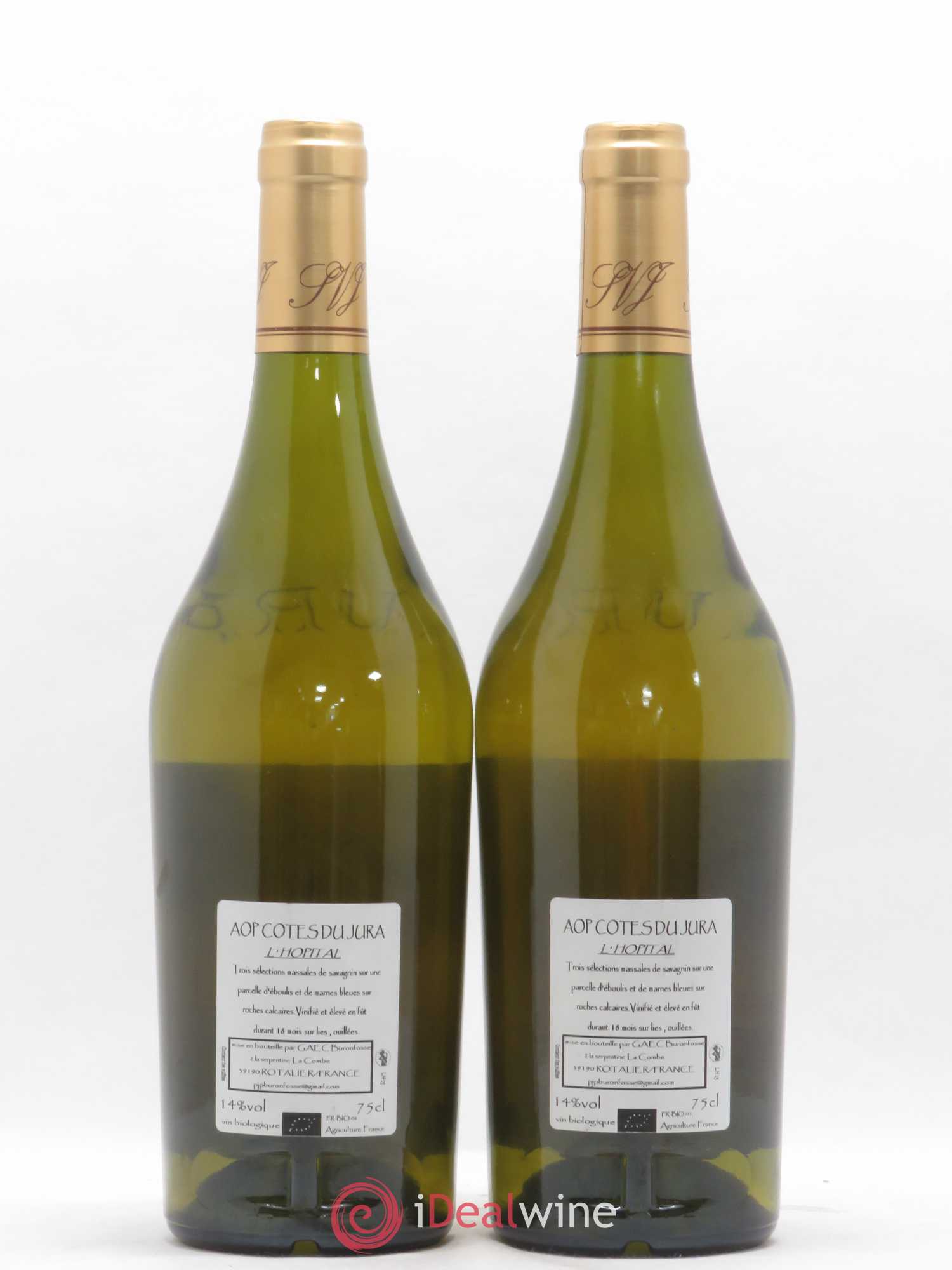 Côtes du Jura L'Hôpital Buronfosse 2015 - Lot de 2 bouteilles - 1