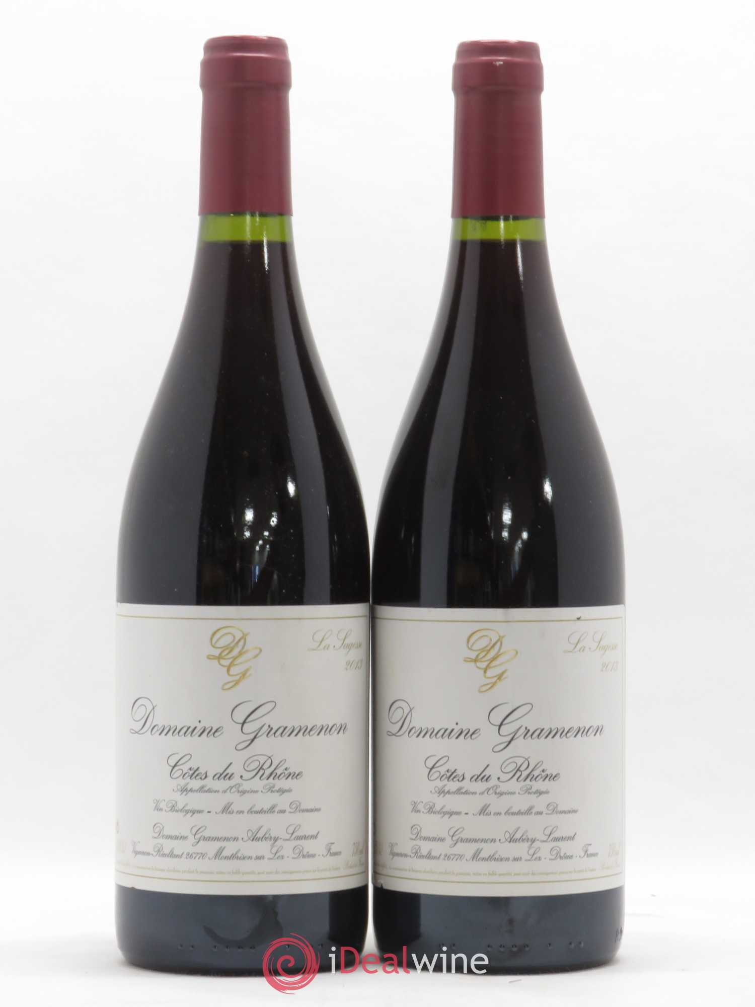 Côtes-du-Rhône La Sagesse Gramenon (Domaine) 2013 - Lot de 2 bouteilles - 0