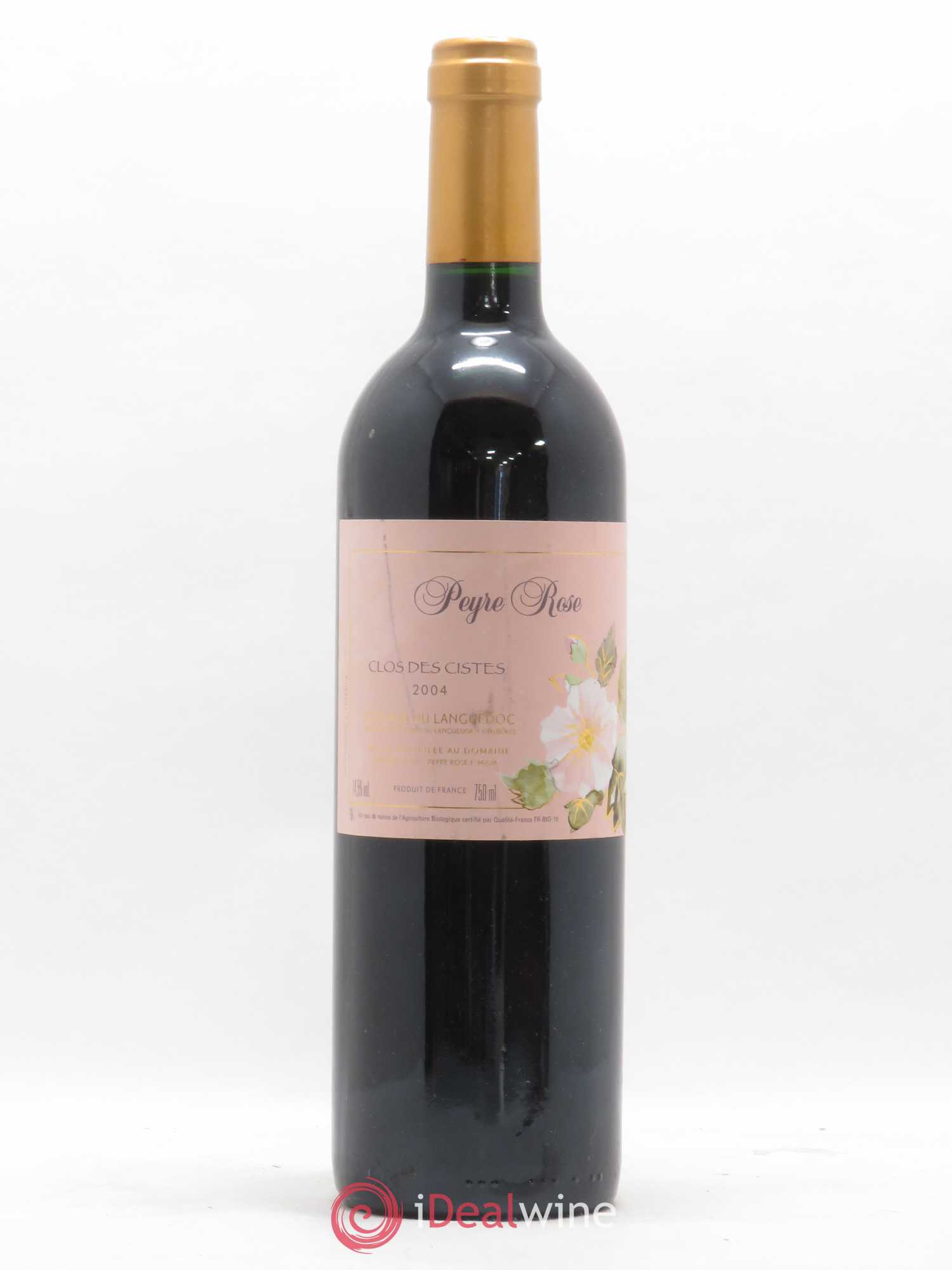 Vin de France (anciennement Coteaux du Languedoc) Domaine Peyre Rose Les Cistes Marlène Soria 2004 - Lot de 1 bouteille - 0