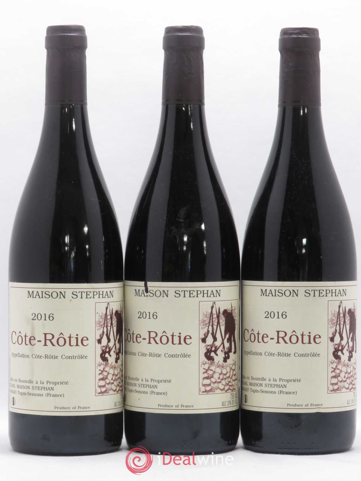 Côte-Rôtie Jean-Michel Stephan 2016 - Lot de 3 bouteilles - 0