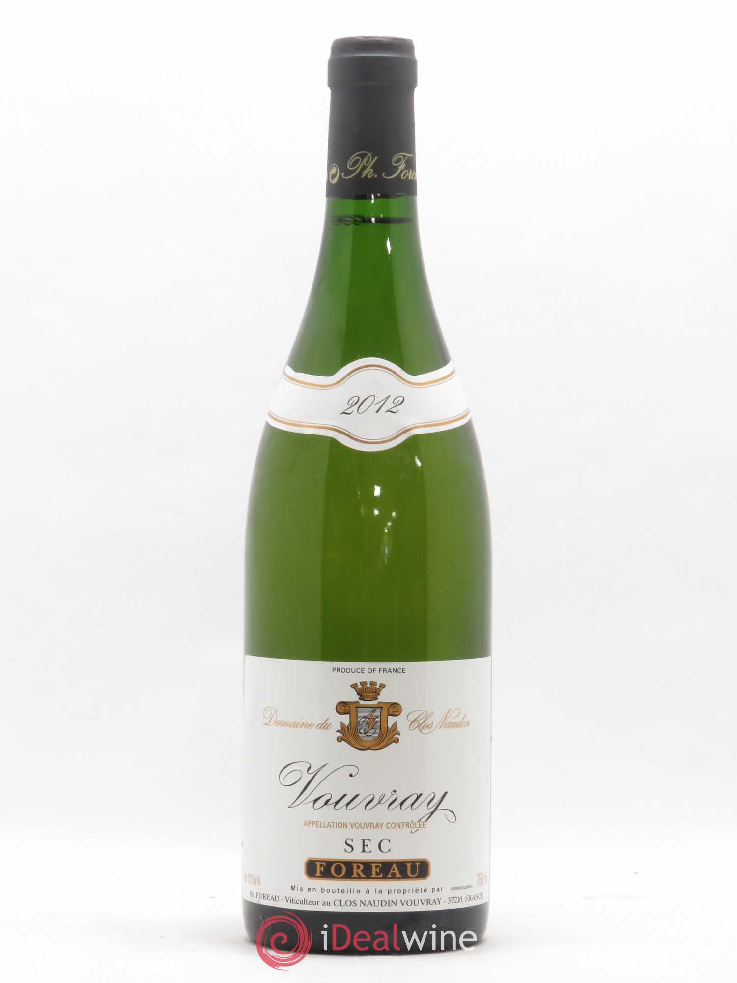 Vouvray Sec Clos Naudin - Philippe Foreau 2012 - Lot de 1 bouteille - 0