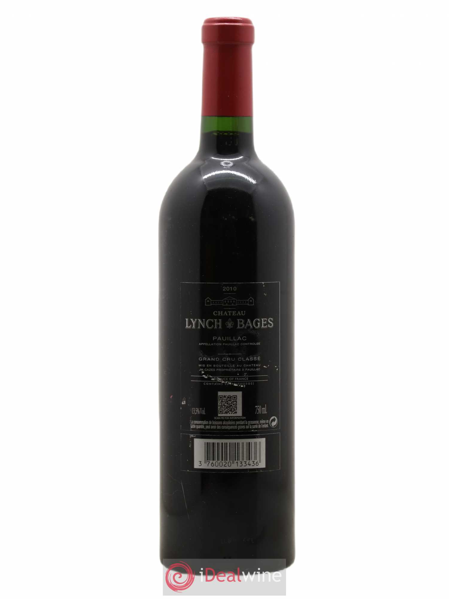 Château Lynch Bages 5ème Grand Cru Classé 2010 - Lot de 1 bouteille - 1