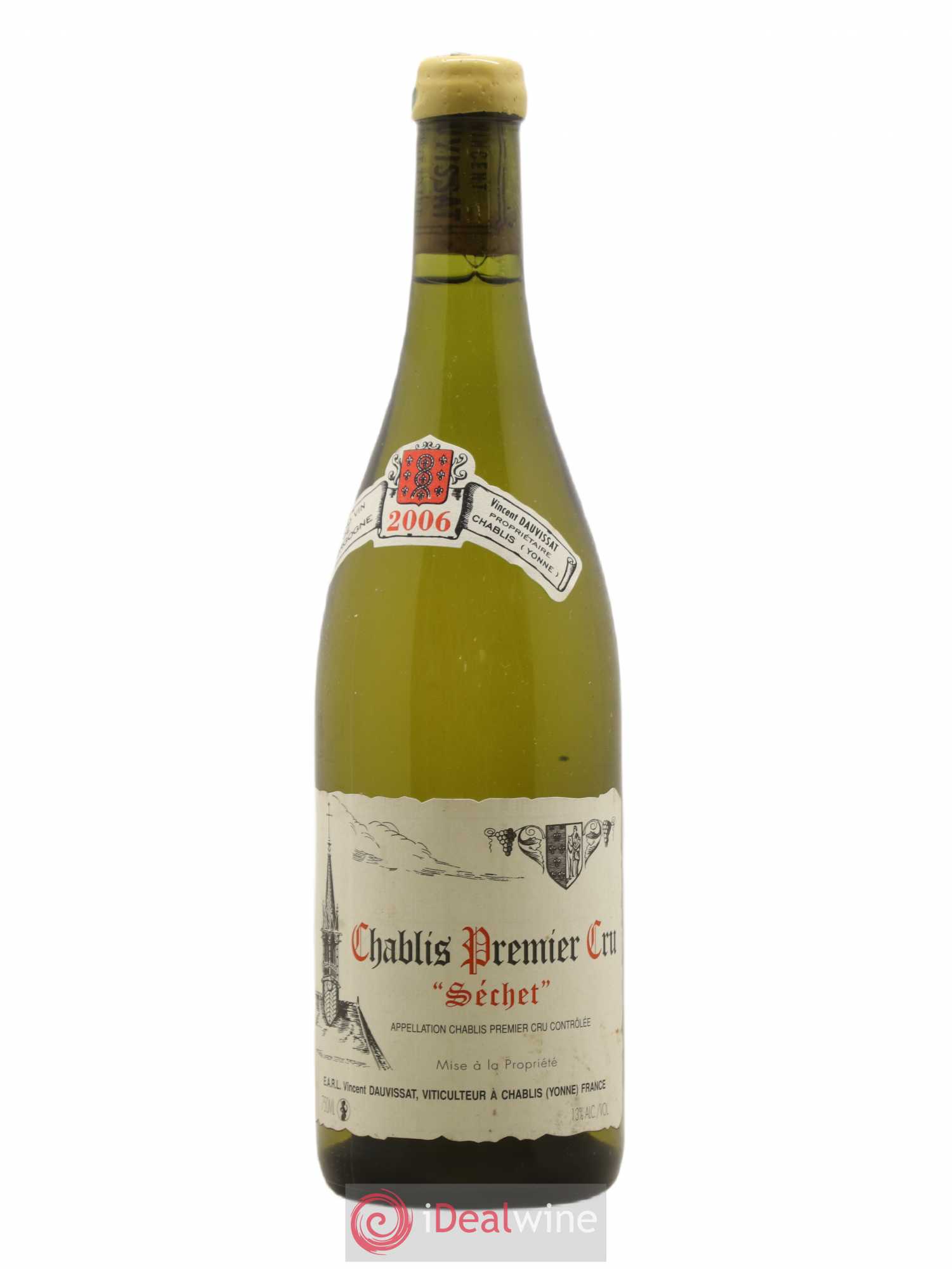 Chablis 1er Cru Séchet Vincent Dauvissat (Domaine) 2006 - Lot de 1 bouteille - 0