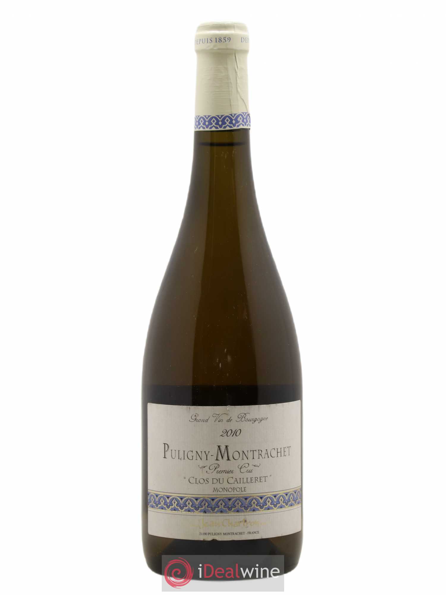 Puligny-Montrachet 1er Cru Clos du cailleret Jean Chartron (Domaine) 2010 - Lot de 1 bouteille - 0