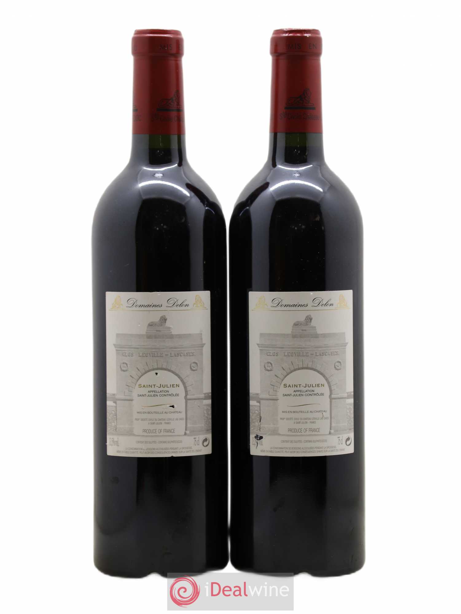 Château Léoville Las Cases 2ème Grand Cru Classé 2008 - Lot de 2 bouteilles - 1