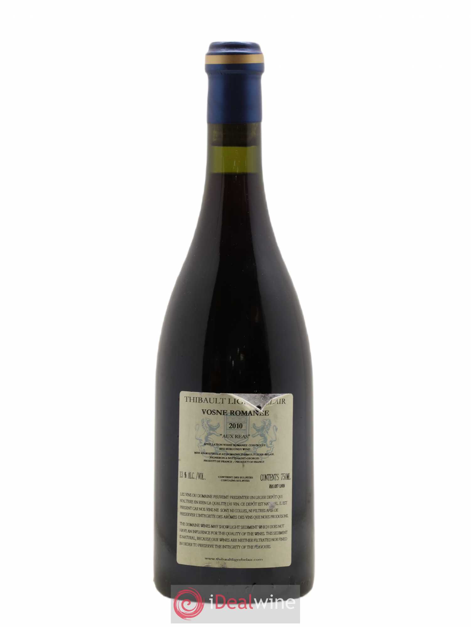 Vosne-Romanée Aux Réas Thibault Liger-Belair 2010 - Lot de 1 bouteille - 1