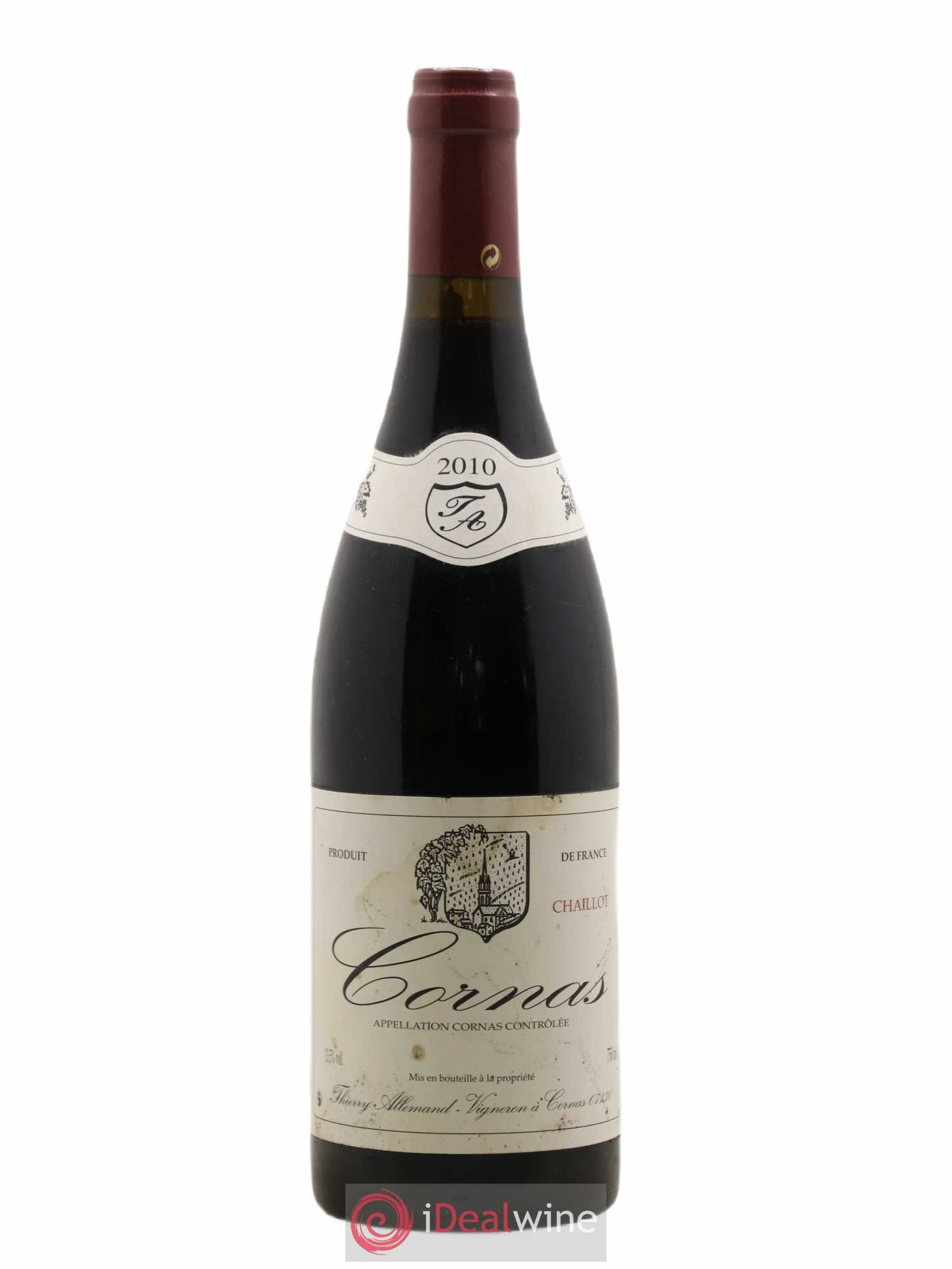 Cornas Chaillot Thierry Allemand 2010 - Lot de 1 bouteille - 0