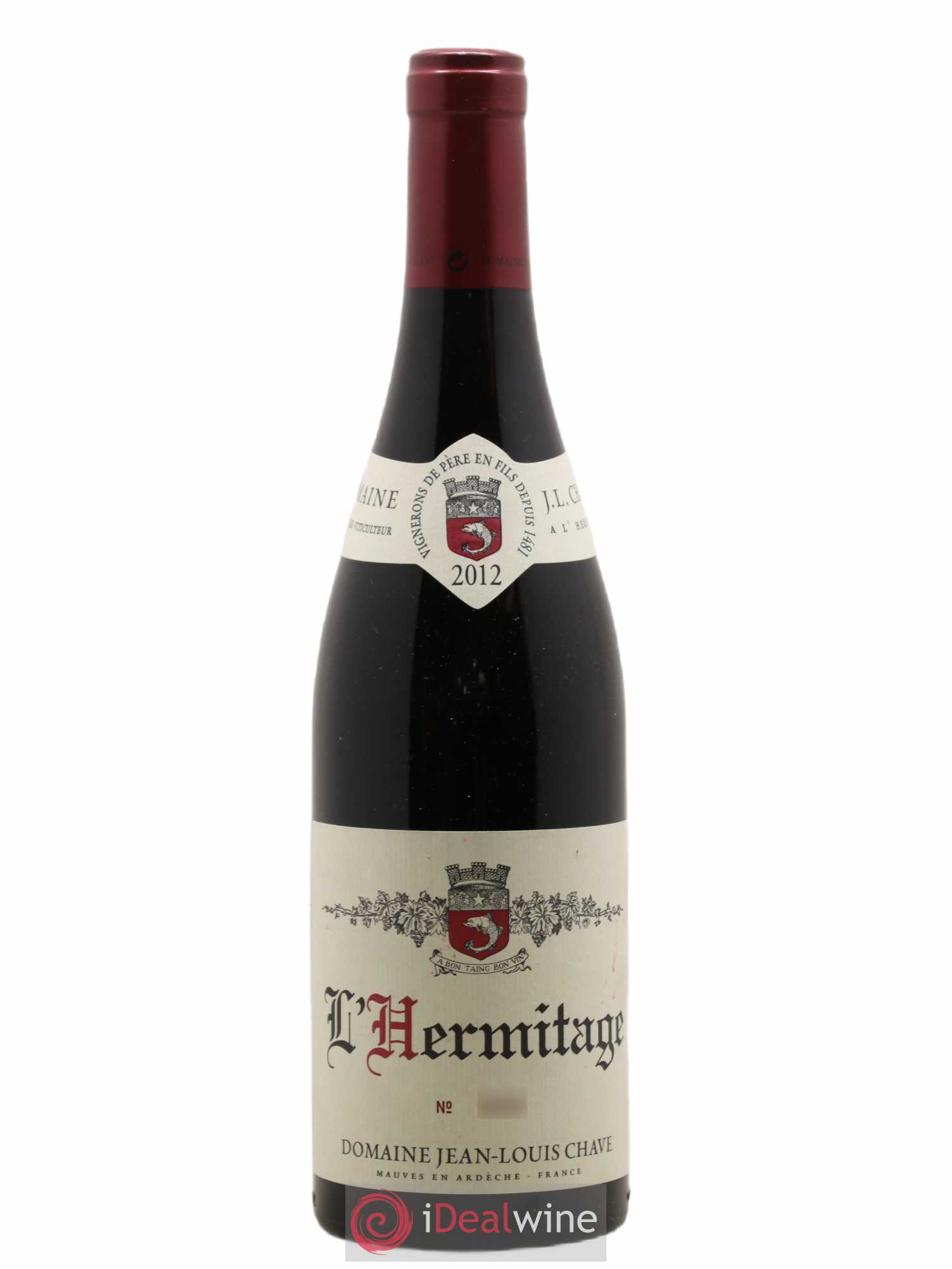 Hermitage Jean-Louis Chave 2012 - Lot de 1 bouteille - 0