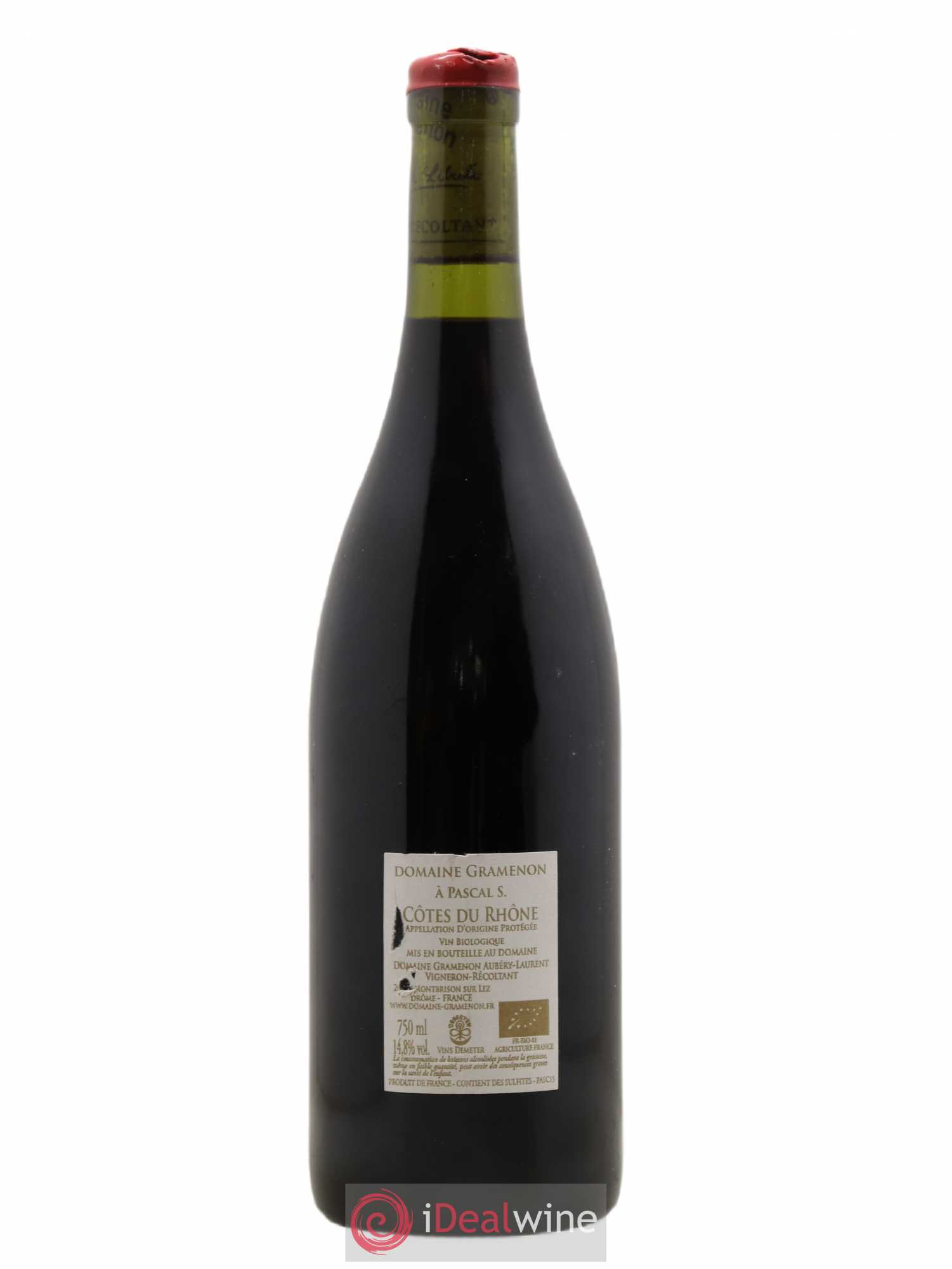 Côtes-du-Rhône A Pascal S. Gramenon (Domaine) 2015 - Lot de 1 bouteille - 1
