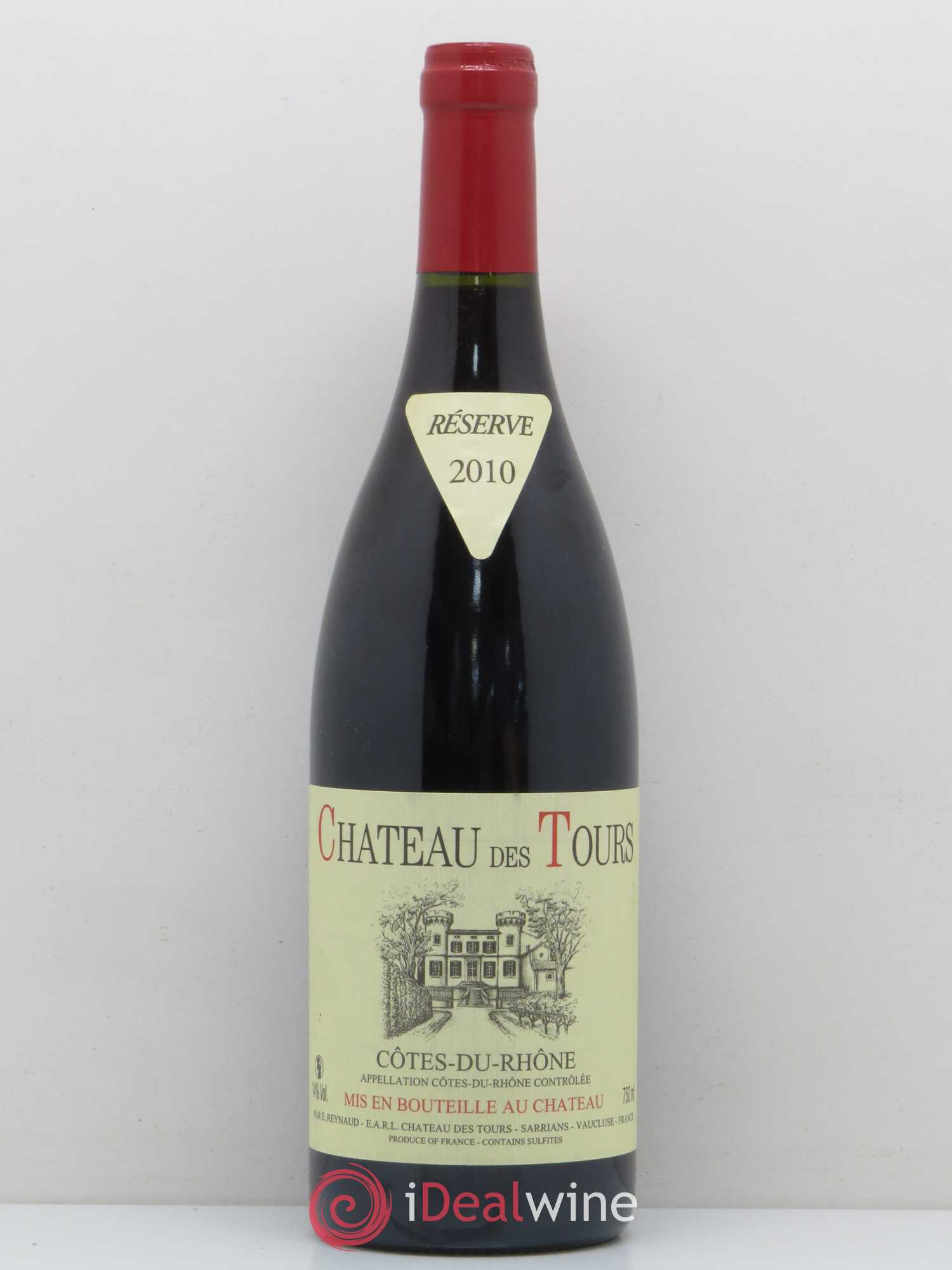 Côtes-du-Rhône Château des Tours Emmanuel Reynaud 2010 - Lot de 1 bouteille - 0
