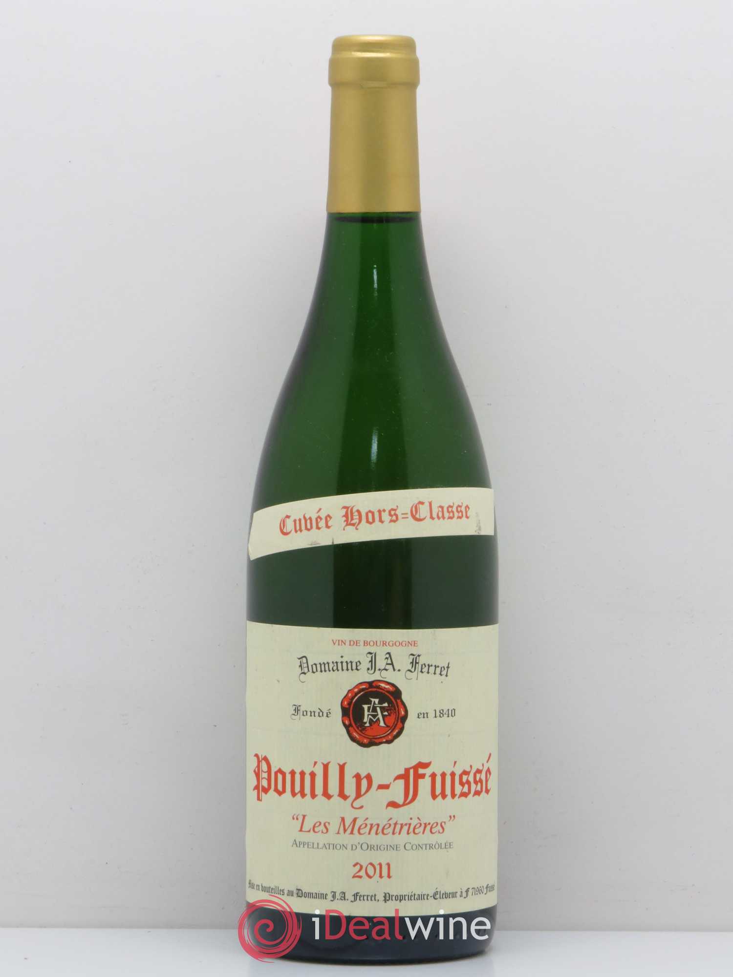 Pouilly-Fuissé Les Ménétrières cuvée hors classe J.A. Ferret 2011 - Posten von 1 Flasche - 0