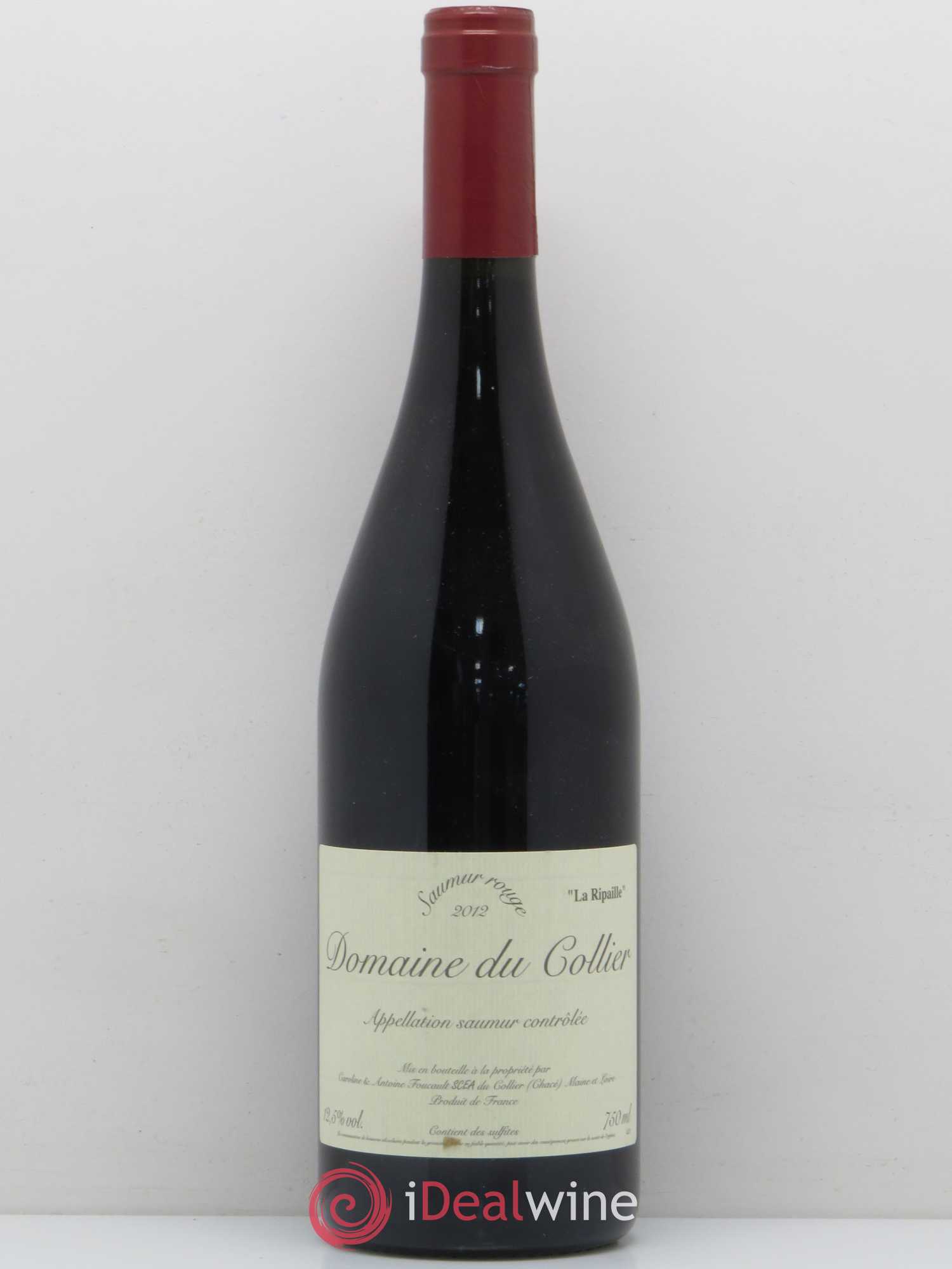 Saumur La Ripaille Domaine du Collier 2012 - Lot de 1 bouteille - 0