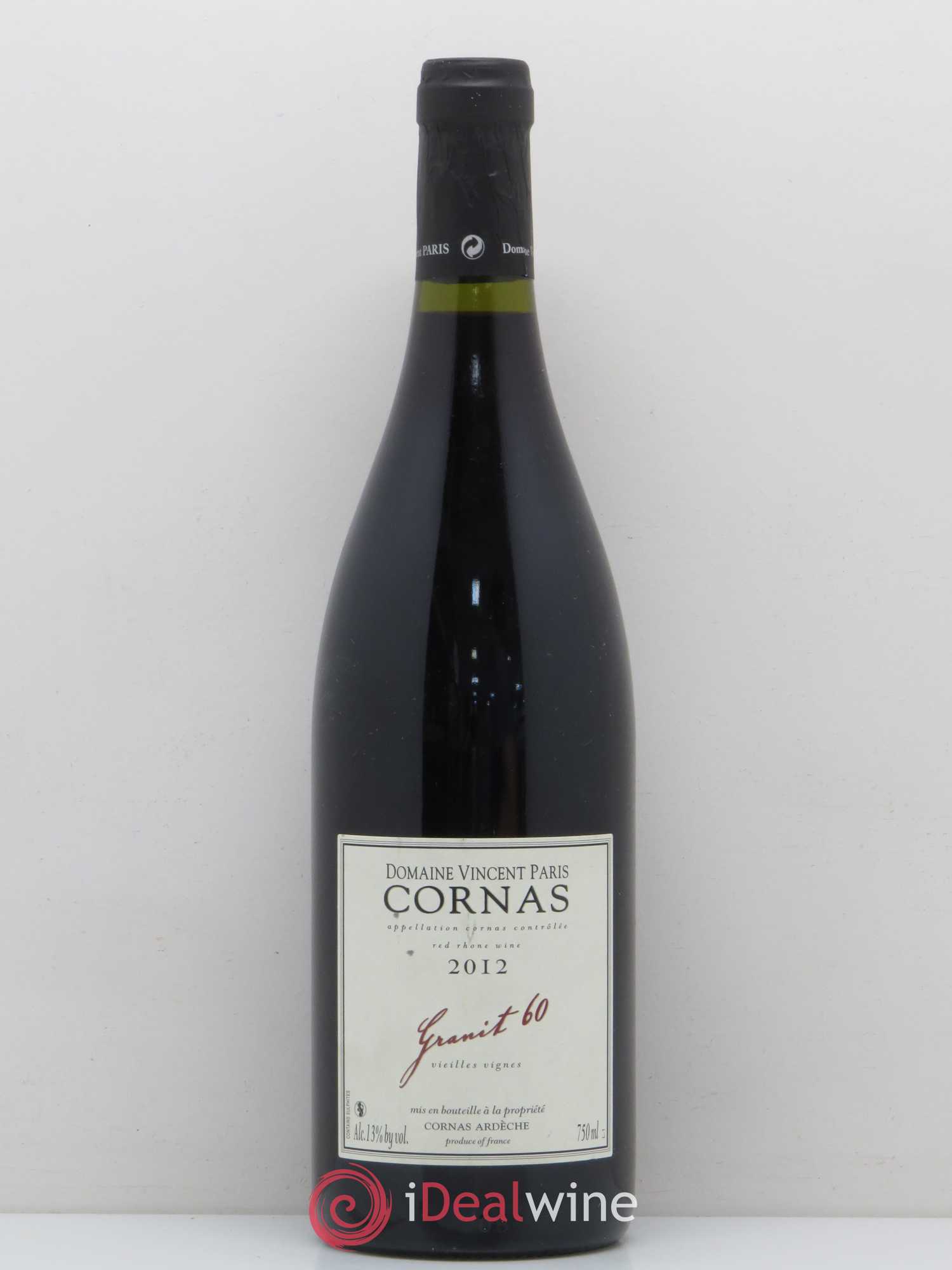 Cornas Granit 60 Vincent Paris 2012 - Posten von 1 Flasche - 0