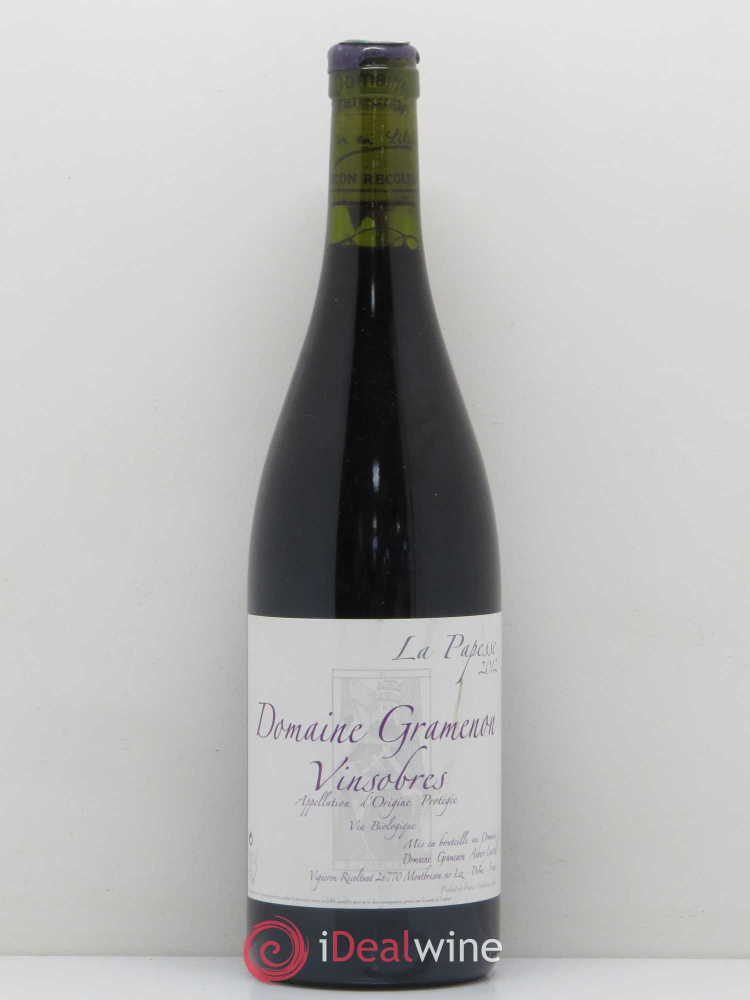 Vinsobres La Papesse Gramenon (Domaine) 2012 - Lot de 1 bouteille - 0