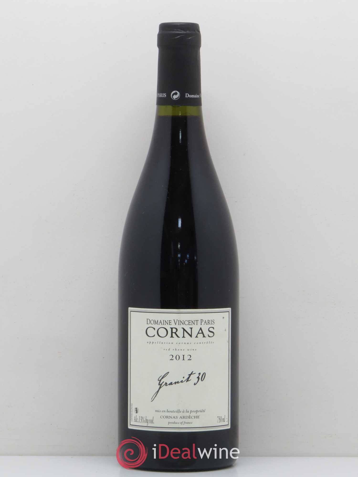 Cornas Granit 30 Vincent Paris 2012 - Lot de 1 bouteille - 0