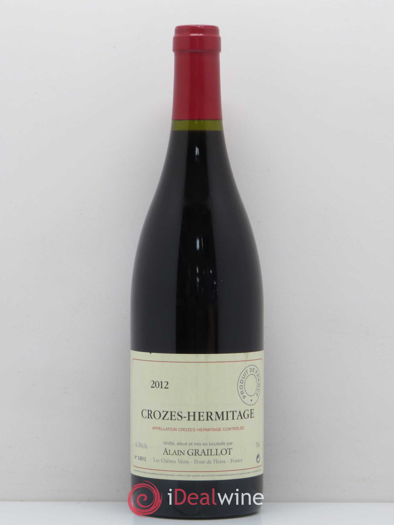 Crozes-Hermitage Domaine Graillot 2012 - Lot de 1 bouteille - 0