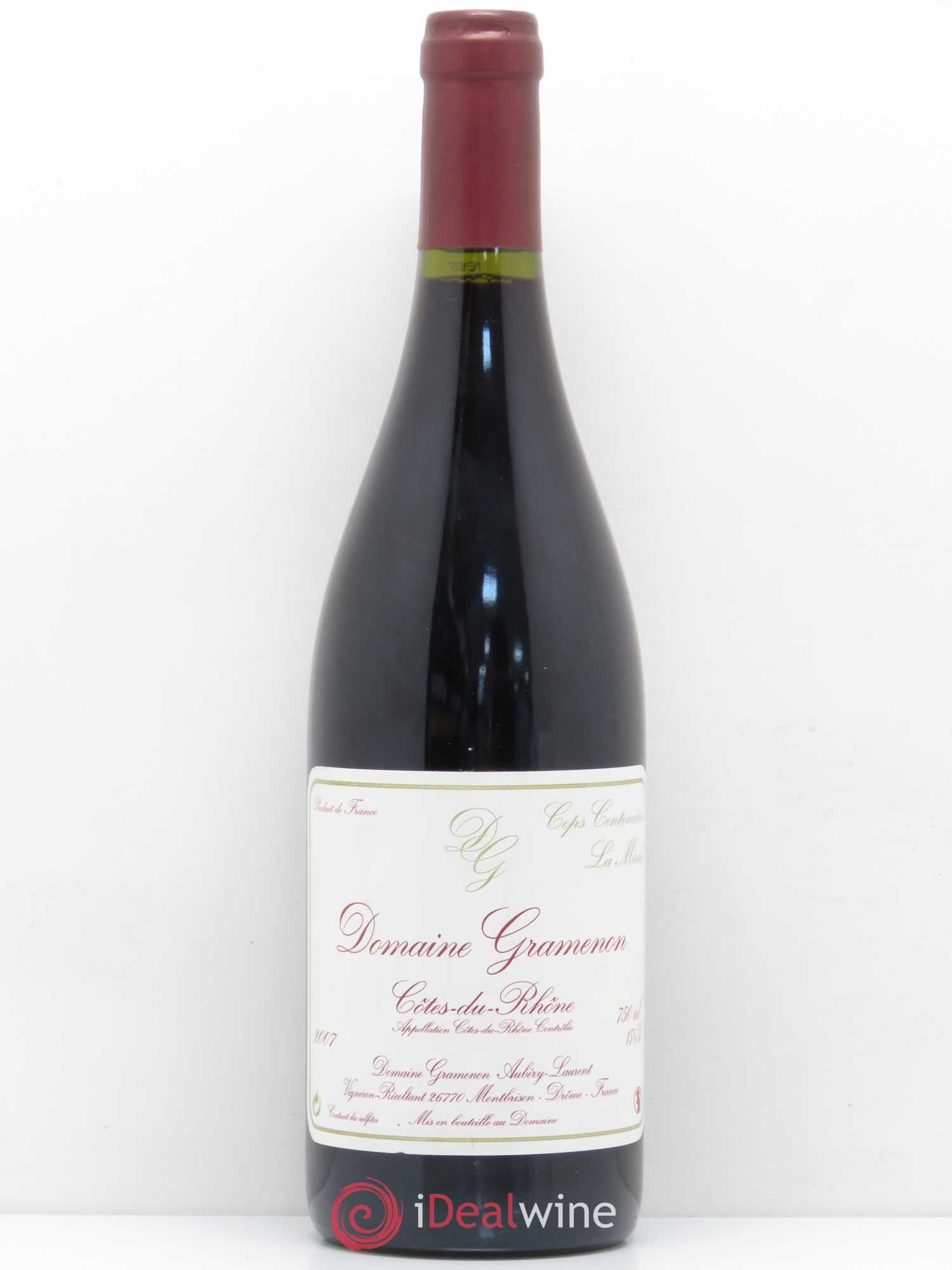 Côtes-du-Rhône La Mémé Ceps Centenaires Gramenon (Domaine) 2007 - Lot de 1 bouteille - 0