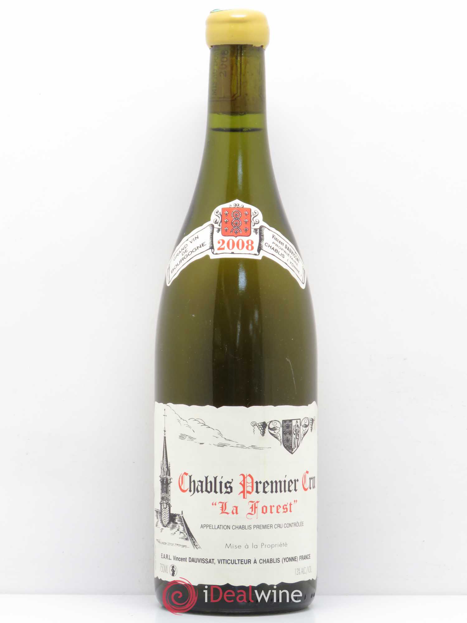 Chablis 1er Cru La Forest Vincent Dauvissat (Domaine) 2008 - Lot de 1 bouteille - 0