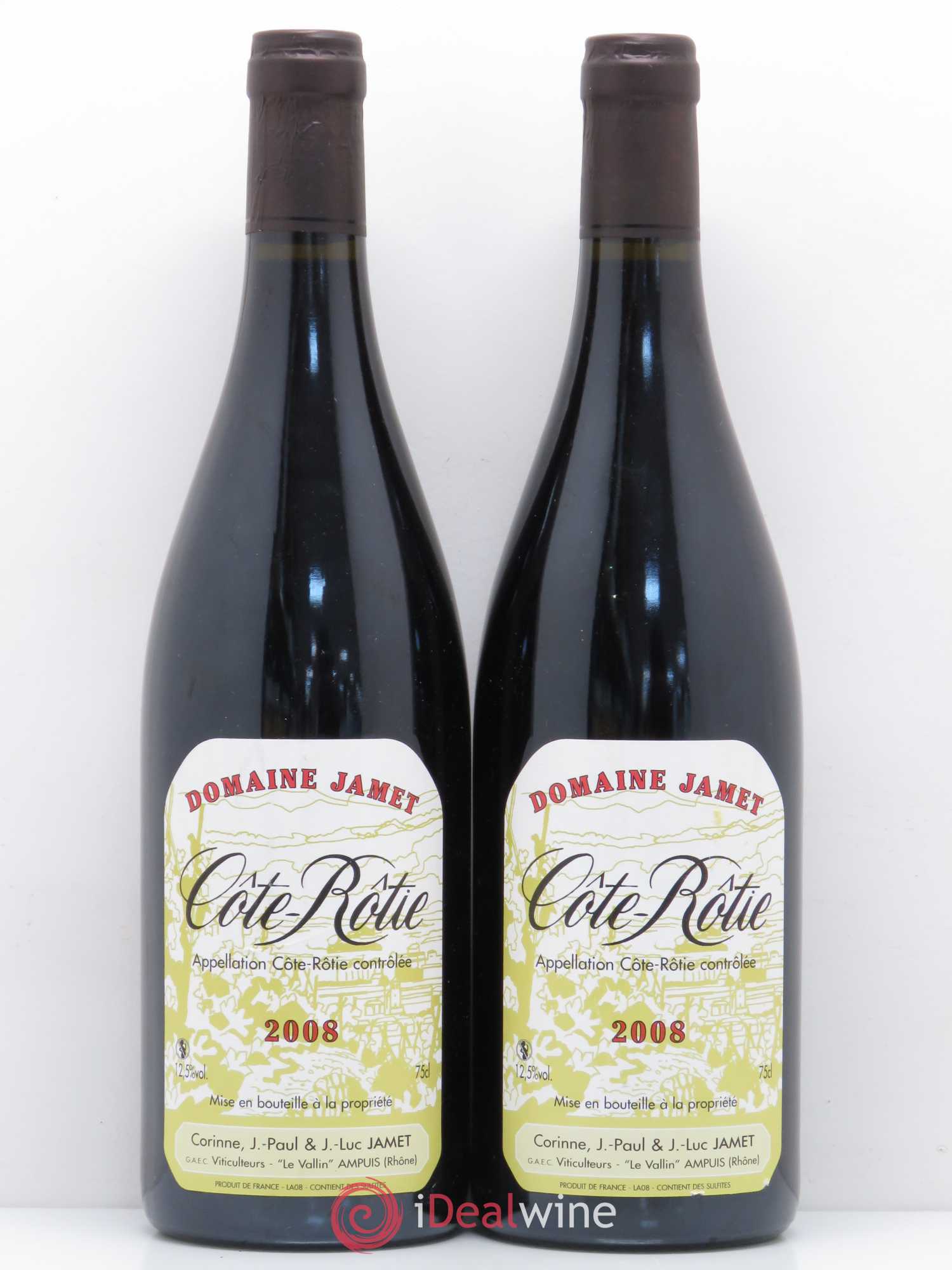 Côte-Rôtie Jamet (Domaine) 2008 - Lot de 2 bouteilles - 0