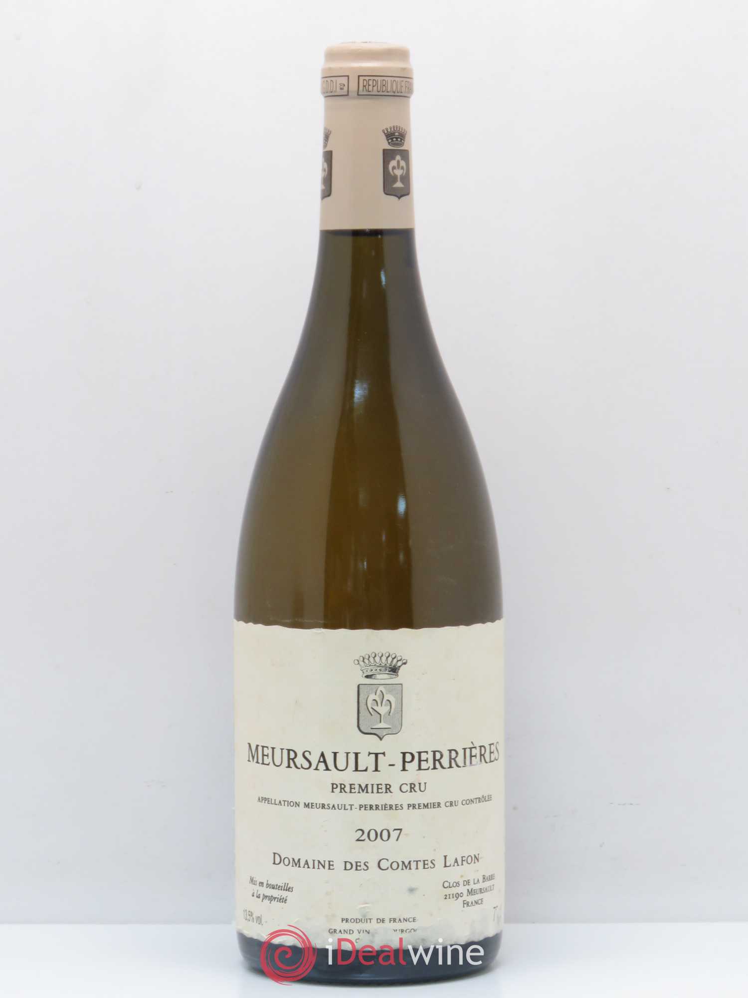 Meursault 1er Cru Perrières Comtes Lafon (Domaine des) 2007 - Lot de 1 bouteille - 0