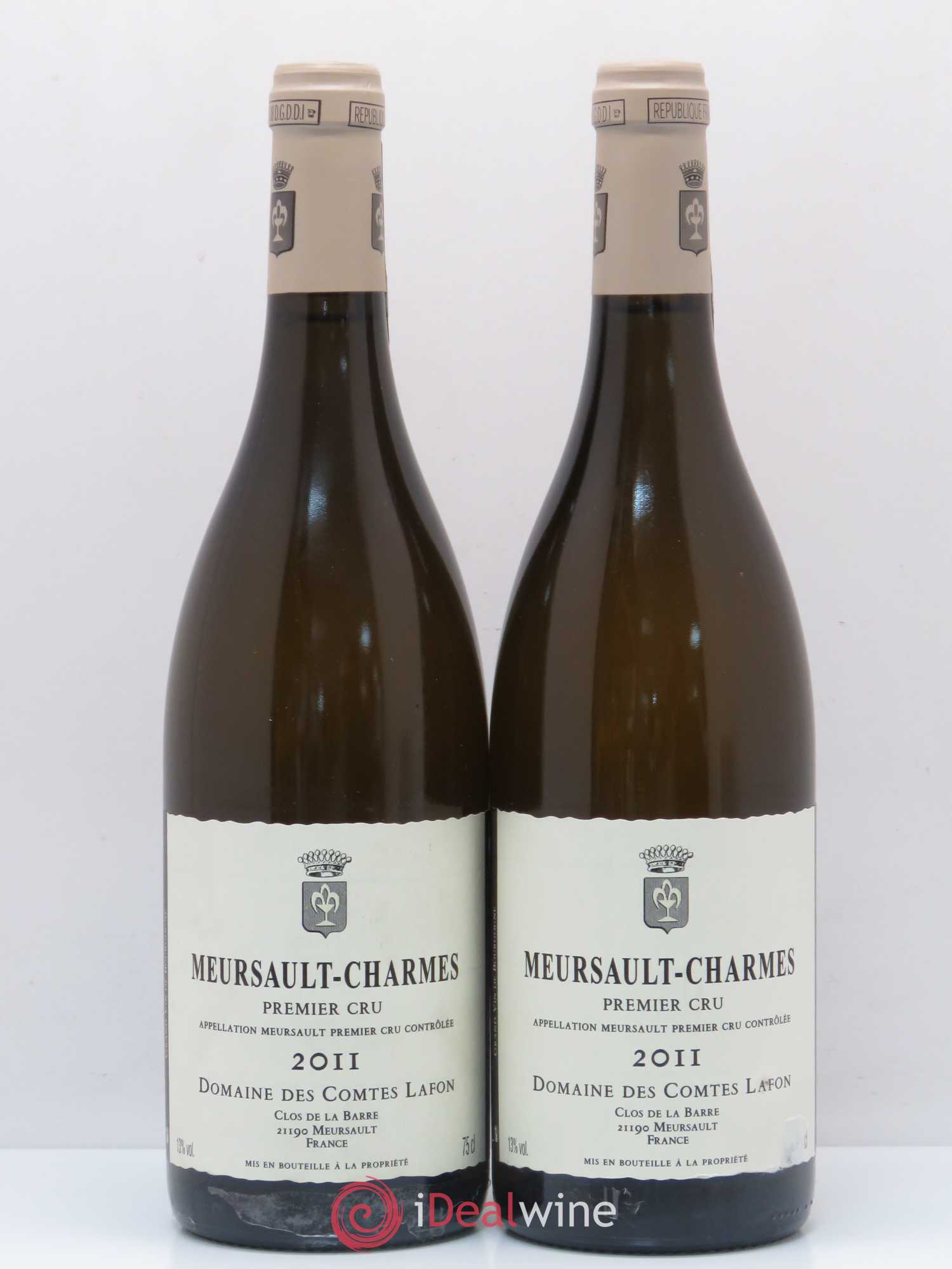 Meursault 1er Cru Charmes Comtes Lafon (Domaine des) 2011 - Lot de 2 bouteilles - 0