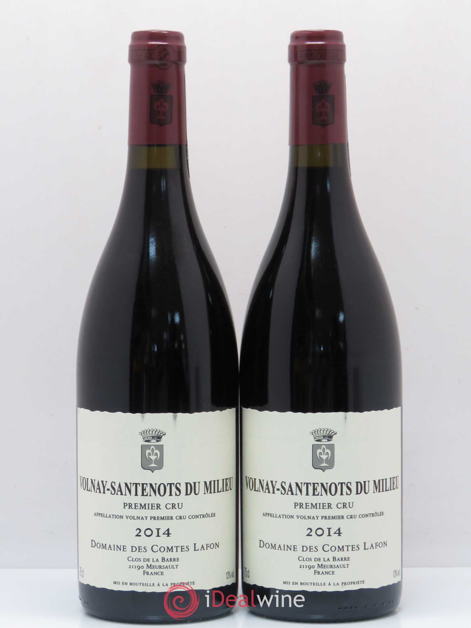 Volnay 1er Cru Santenots du Milieu Comtes Lafon (Domaine des) 2014 - Lot de 2 bouteilles - 0