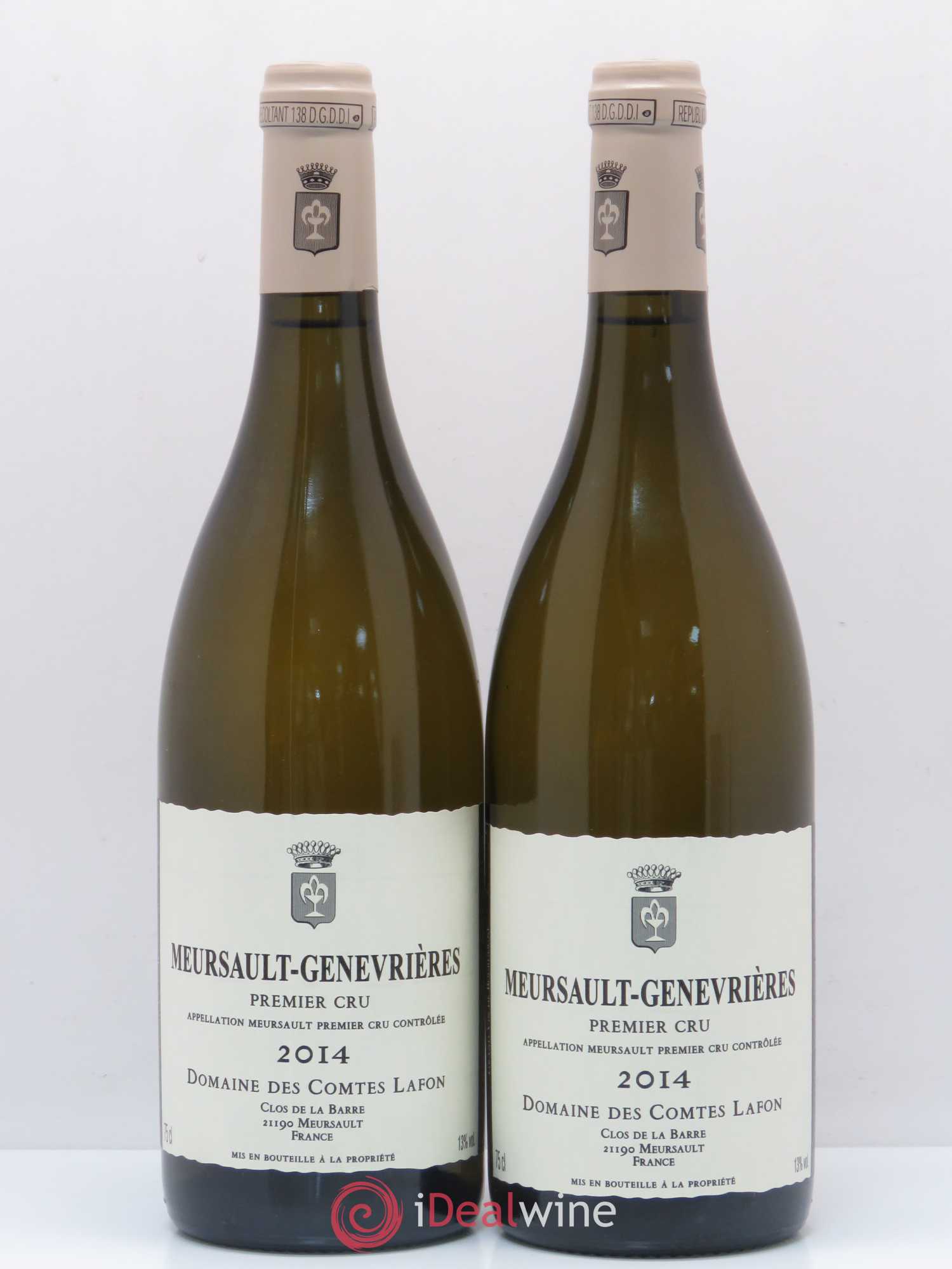 Meursault 1er Cru Genevrières Comtes Lafon (Domaine des) 2014 - Lot de 2 bouteilles - 0