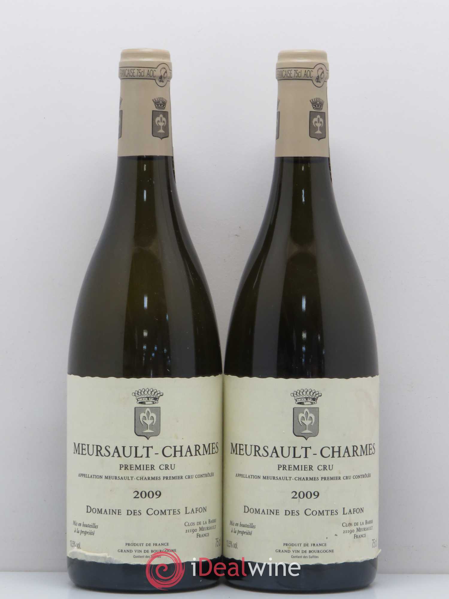 Meursault 1er Cru Charmes Comtes Lafon (Domaine des) 2009 - Lot de 2 bouteilles - 0